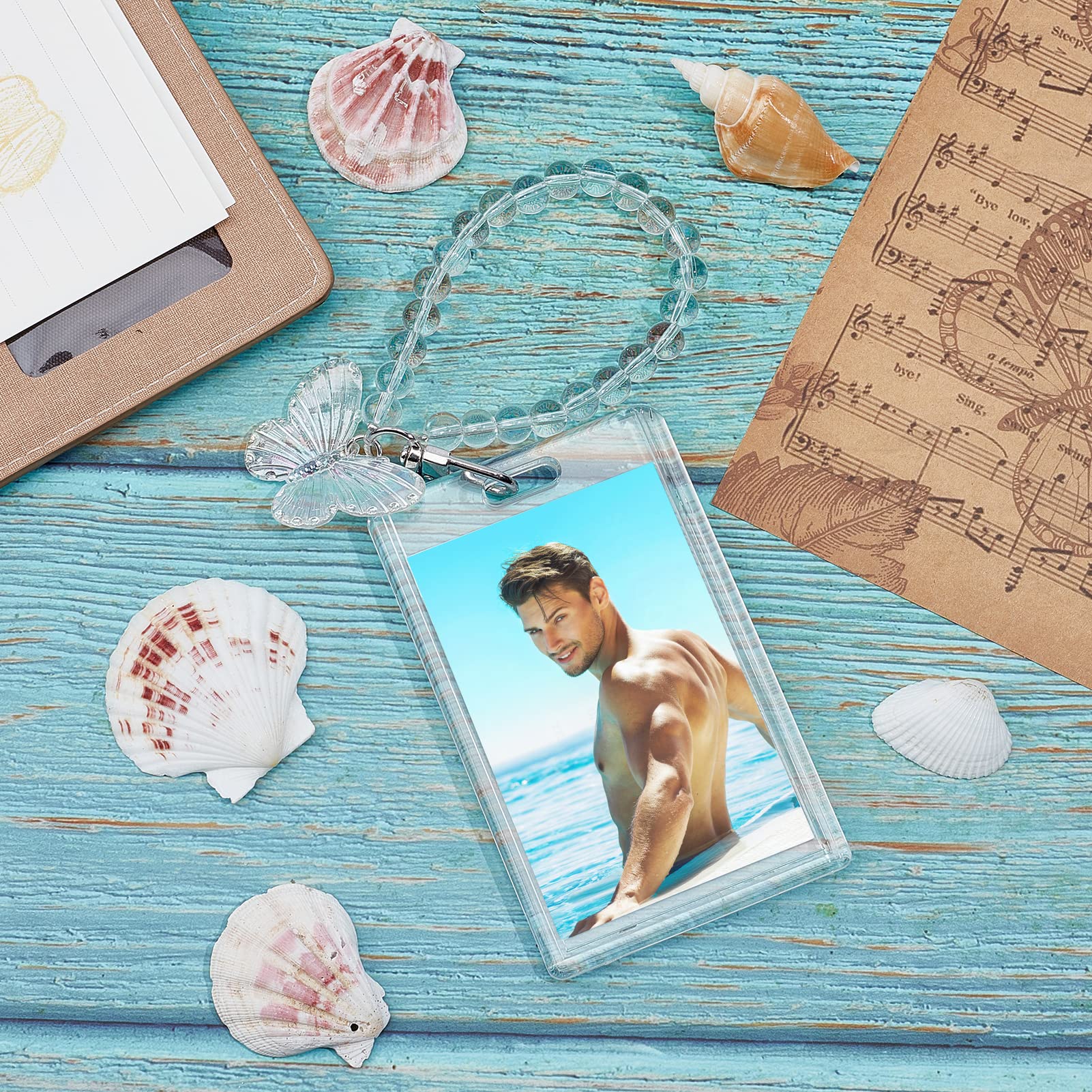 NICENEEDED Kpop Photo Card Holder, Acrylic Keychain ID Badge Holder - Image 4