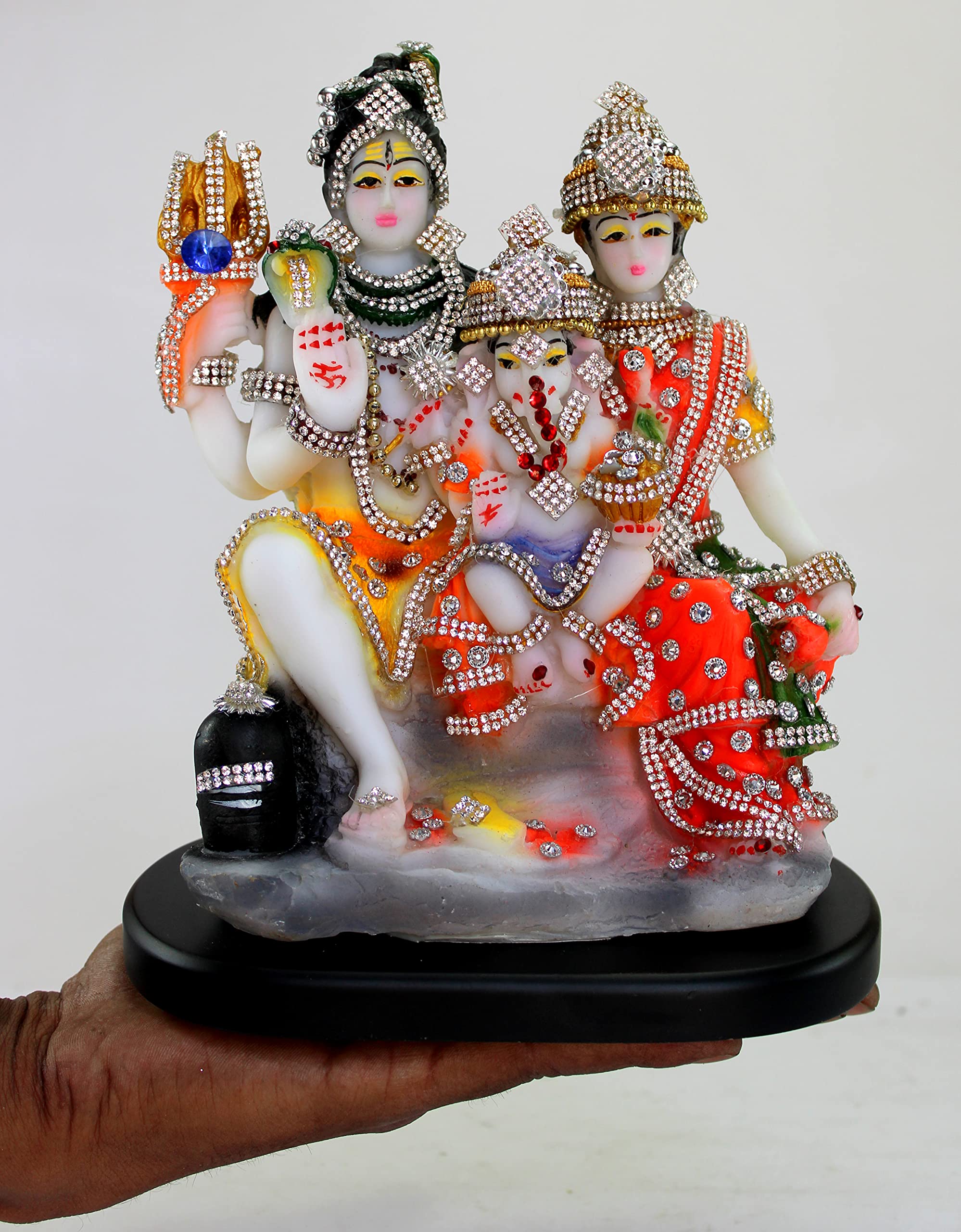 Buy eSplanade Resin Shiv Parivar 8 inches Shiva Parvati, Shiva
