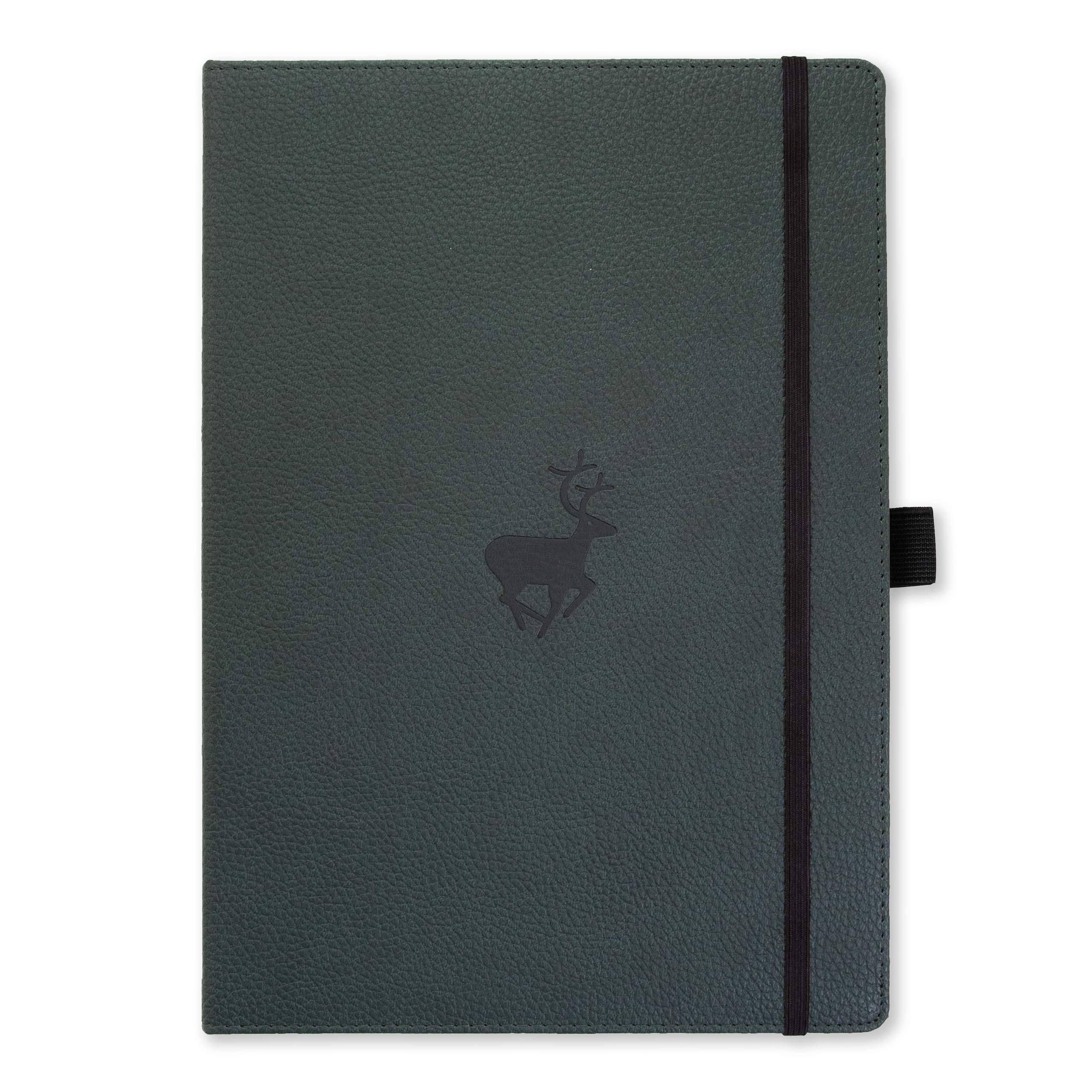 Dingbats* Wildlife A4+ Green Deer Notebook - Lined