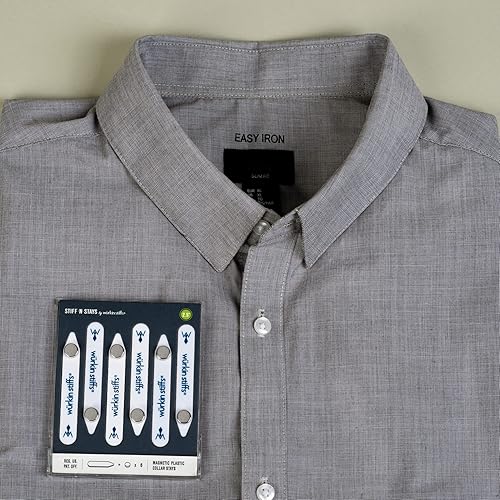 Miniatura 8 de Plastic Magnetic Collar Stays by Würkin Stiffs As Seen on Shark Tank Stiff-N-Stays Collar Inserts