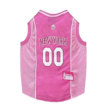 Pets First New York Knicks Pink Jersey, X-Small