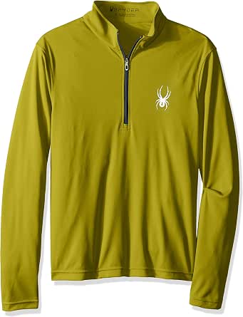 Spyder Men's Eiger Wool Mid Layer Top - Merino Wool & Sorona Blend, Full Zip T-Neck - View #10
