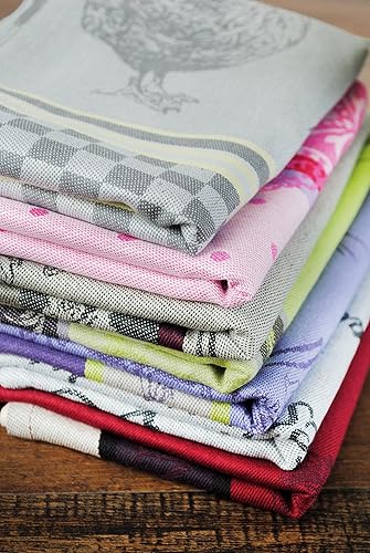 Miniatura 4 de DII Toallas de cocina de algodón francés de jacquard, juego de 3, toallas de té decorativas para cocina diaria y horneado - Macarrones franceses