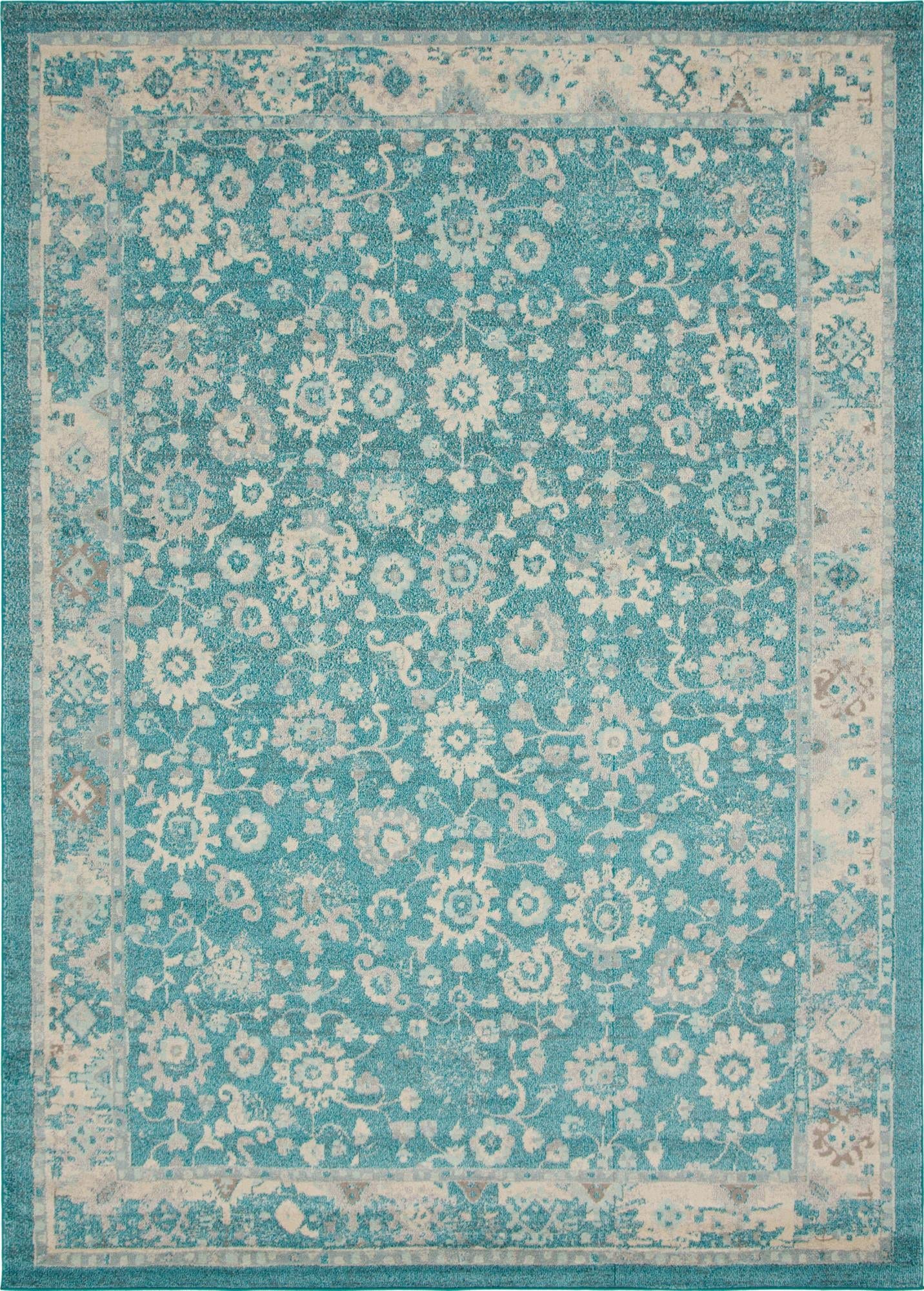 Amazon.com: Rugs.com Madeline Collection Rug – 10' x 14' Turquoise ...