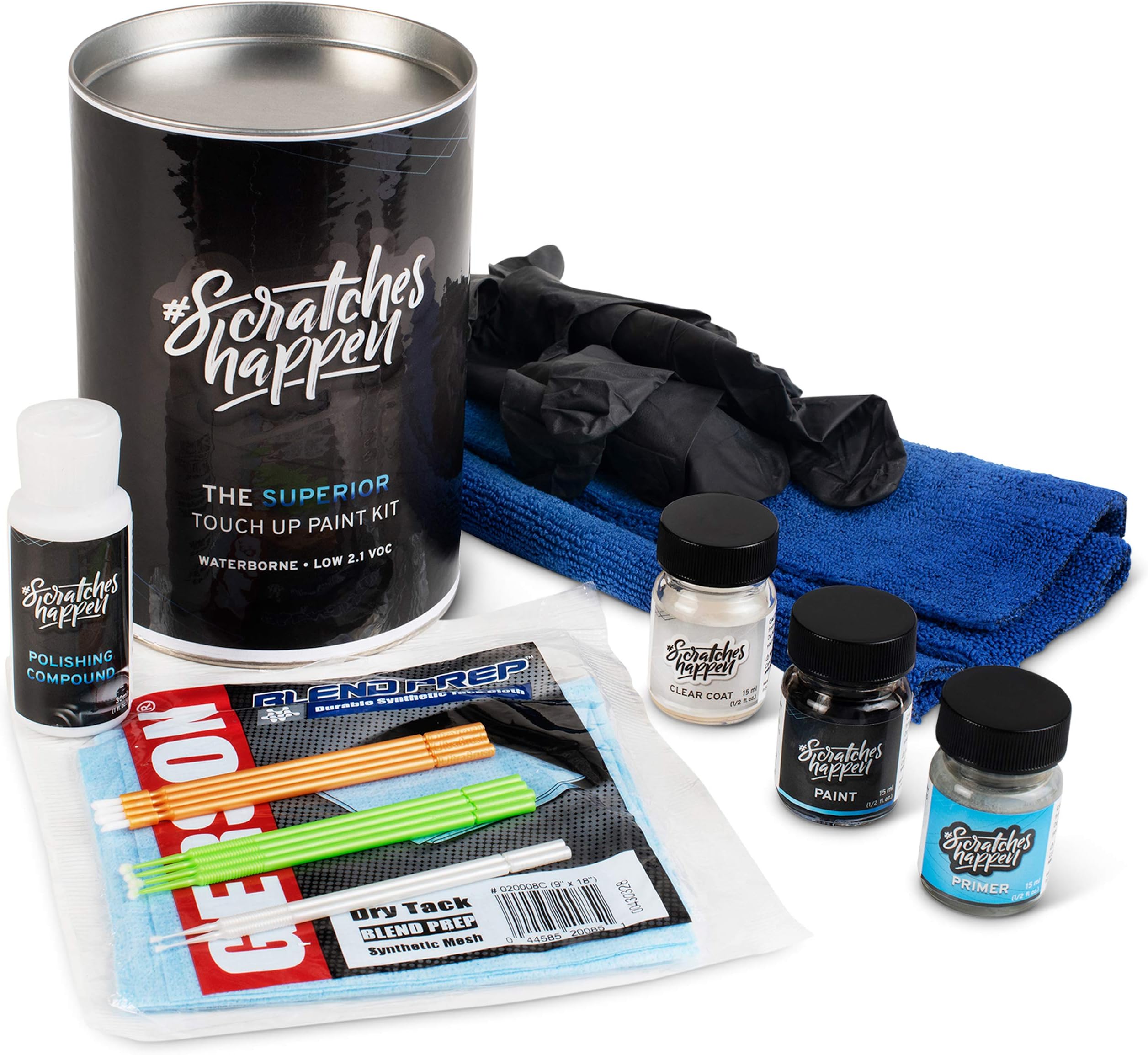 ScratchesHappen Exact-Match Touch Up Paint Kit Compatible with Mercedes-Benz designo Graphite Gray Magno (818/7818) - Bottle, Complete