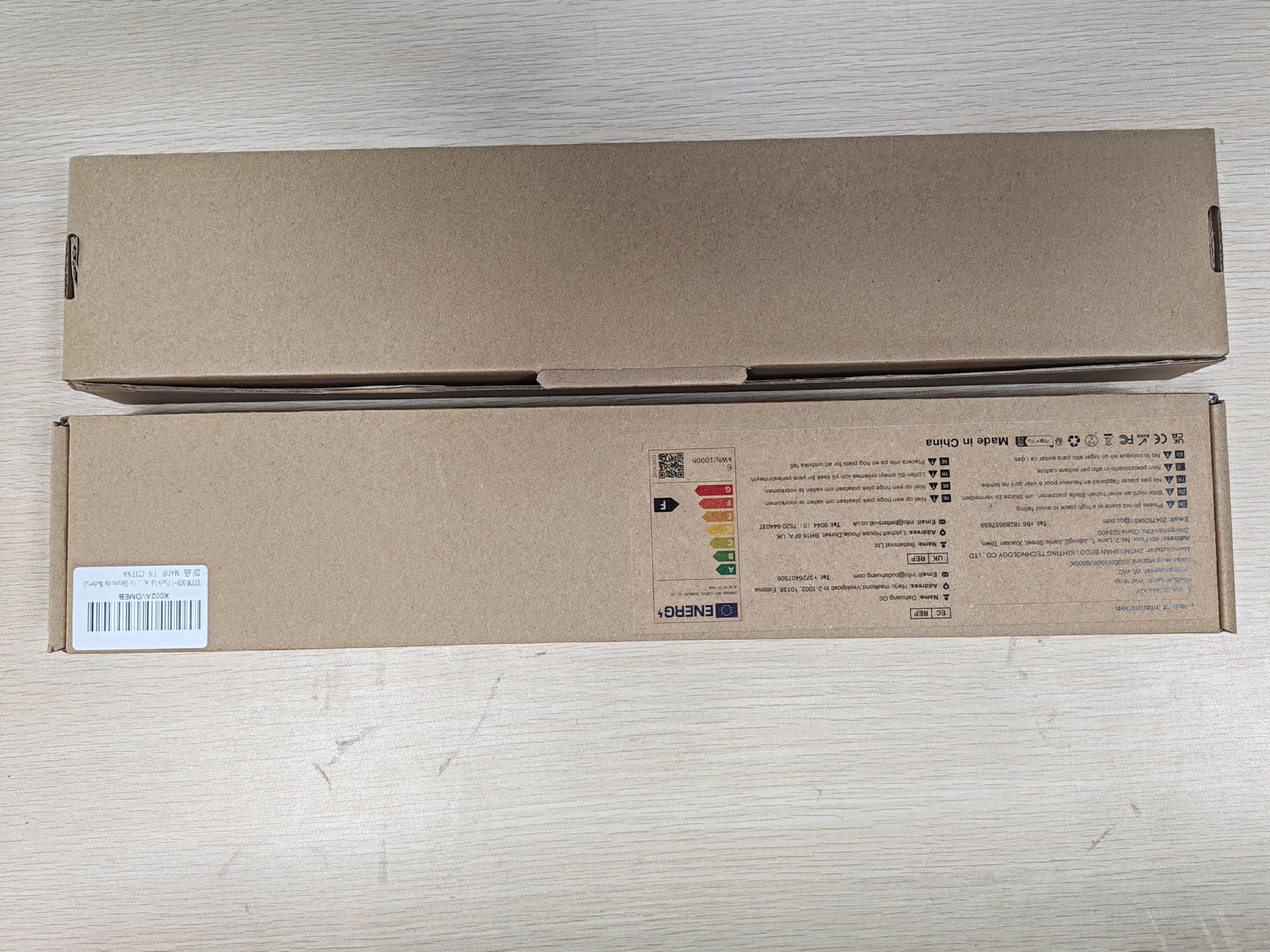 Aplique de Pared LED Interior 24W Aluminio 3 CCT 41CM (Amarillo (Grano de Madera)-2)
