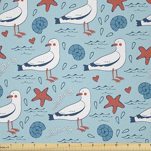 Miniatura 129 de Tela de panda Lunarable de The Yard, diseño de oso asiático con dibujos animados comiendo hojas y ramas, animal silvestre, tela decorativa para