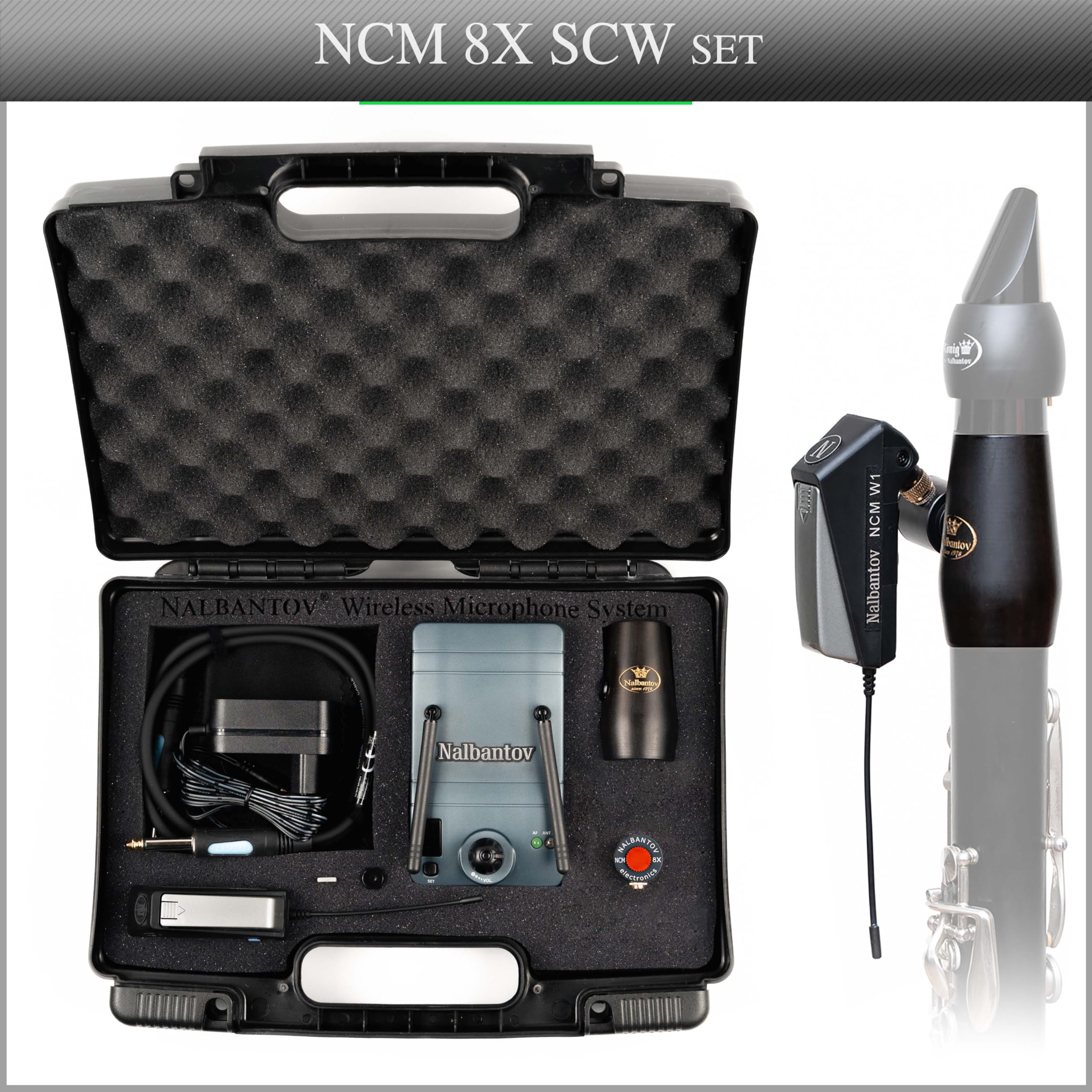 Mikrofon klarnetowy NCM 8X bezprzewodowy zestaw SCW | do Selmer CL211