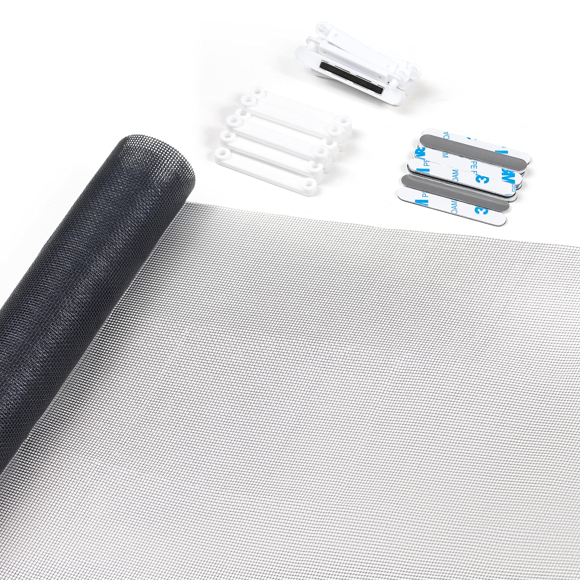 Buy Navaris DIY Window Screen 51" x 59" Kit with for