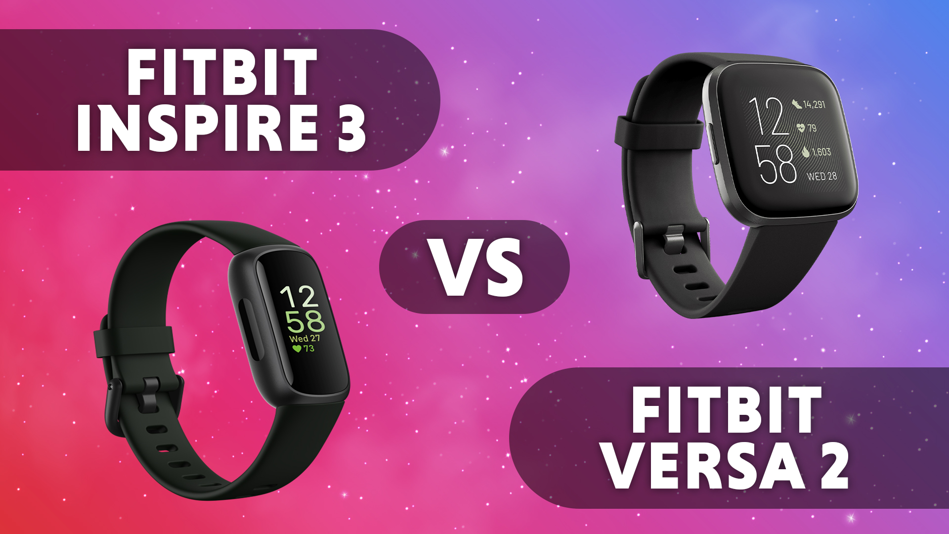 Watch Fitbit Inspire 3 X Fitbit Versa 2 Comparison #thisorthat on