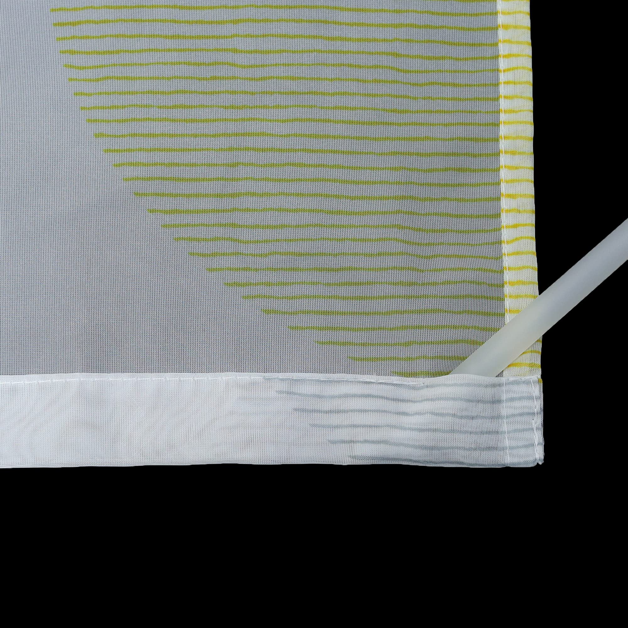 HeichkelL Voile Schiebegardinen 2er Set Flächenvorhang kurz Schiebevorhang für Schienensystem inkl. Klettband und Beschwerungszubehör Fensterstores Raumteiler 2 Stück BxH 57x225 cm Bunt