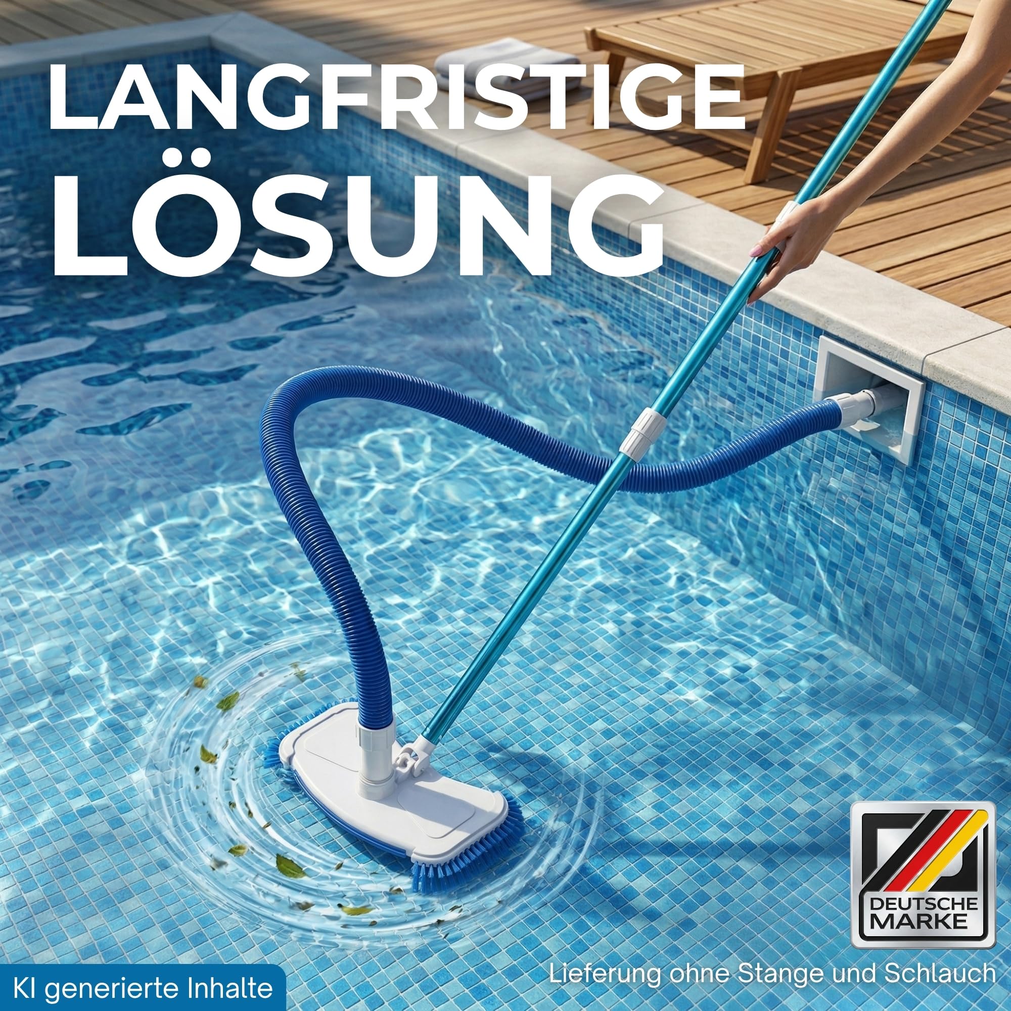 Premium Poolsauger Düse Bodendüse Bodensauger Pooldüse I Reinigung Zubehör Pools Schwimmbecken I Pool Sauger Bodenbürste Bürste kompatibel mit Intex kompatibel mit Bestway