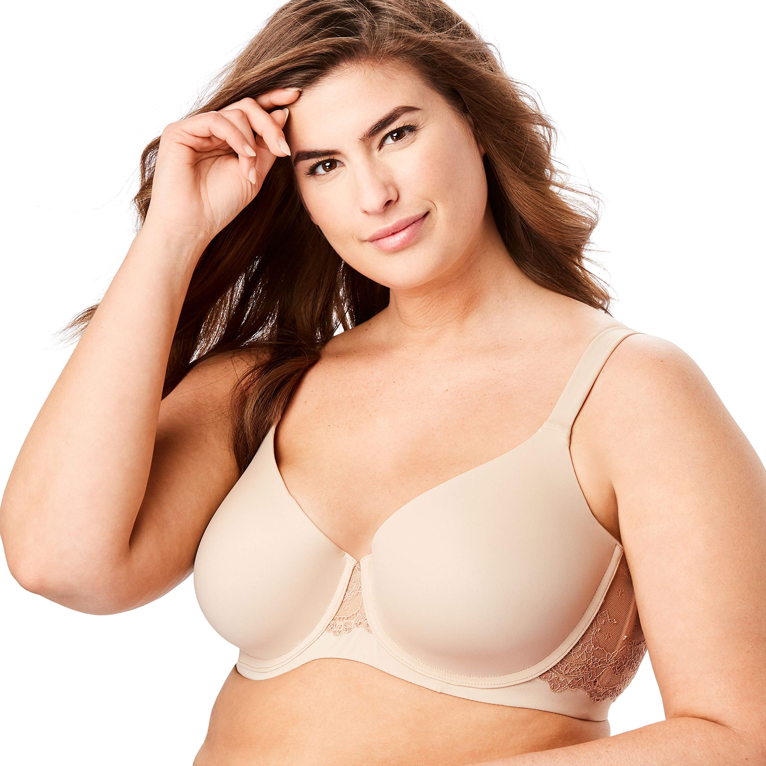 LEADING LADY womens Balconette Padded Underwire Lace Bra Balconette Padded Underwire Lace Bra