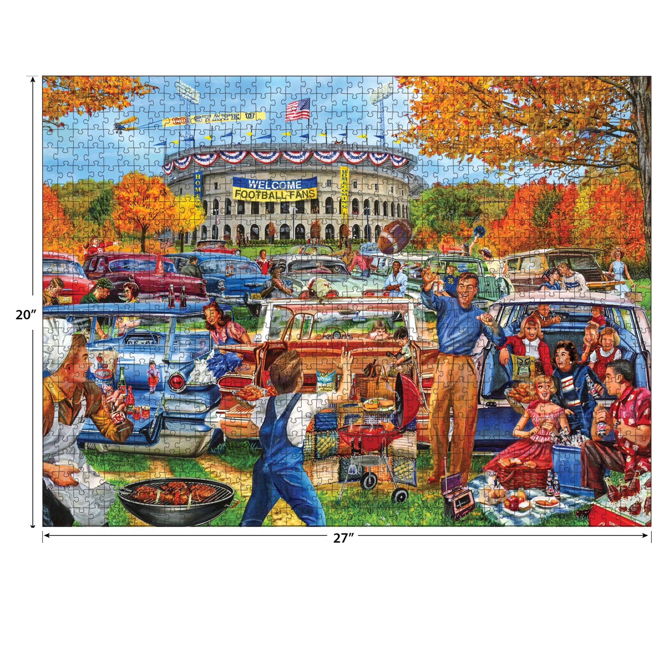 Amazon.com: RoseArt - Back to The Past - Tailgating Fun