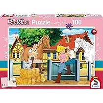Schmidt Spiele 56187 Bibi e Tina su Martins HOF Puzzle, 100 Pezzi