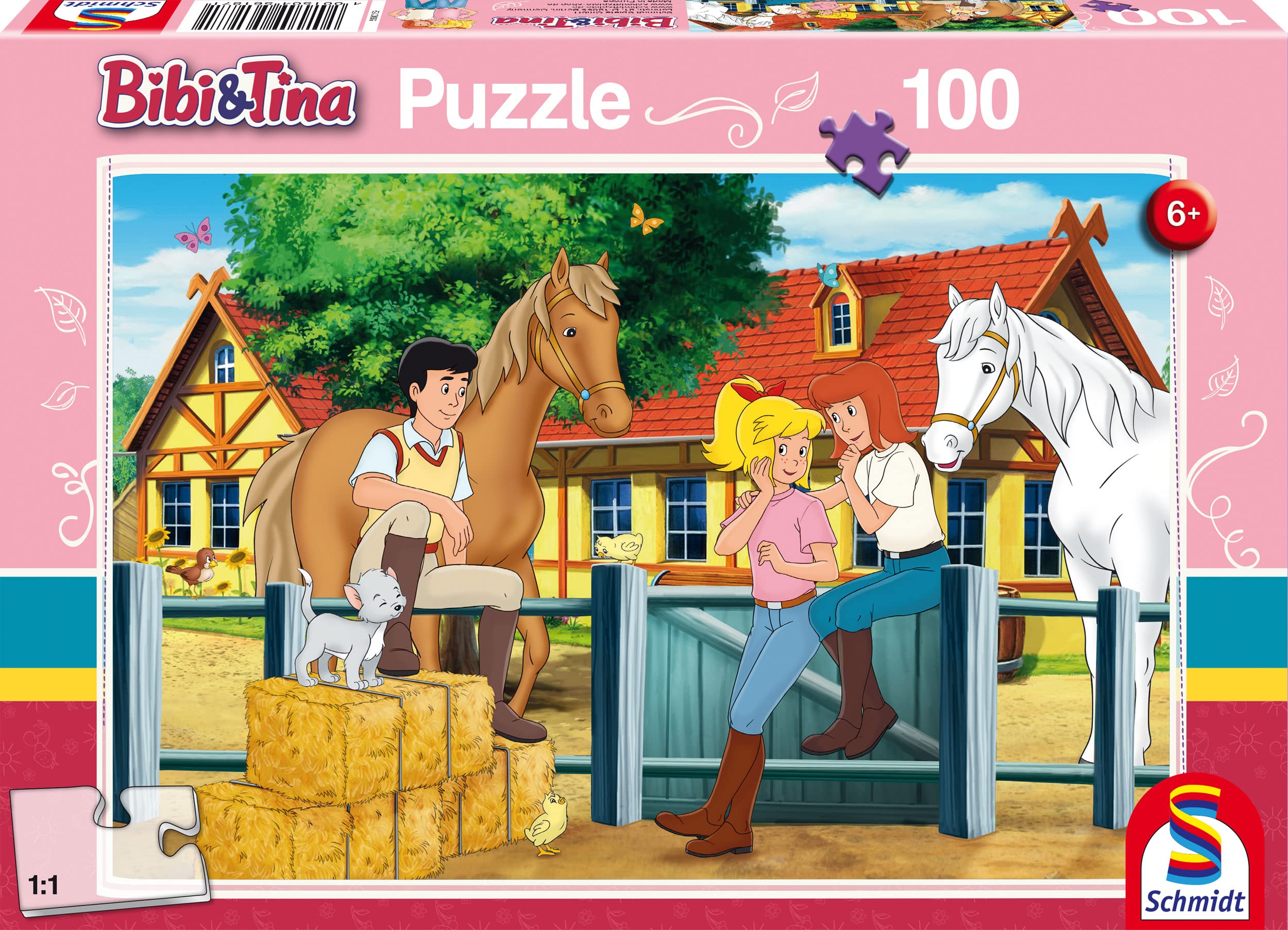 Schmidt Spiele 56187 Bibi and Tina Children's Puzzle 100 Pieces On The Martinyard