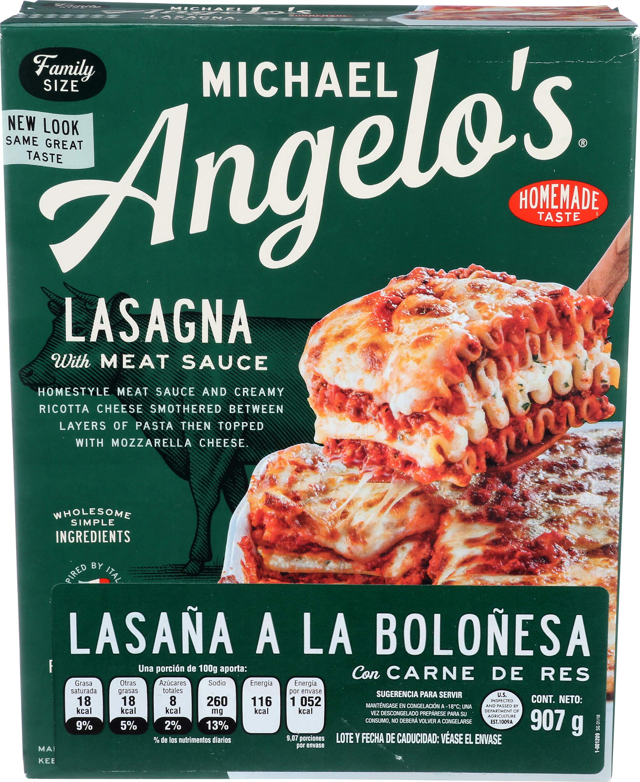 MICHAEL ANGELOS Lasagna with Meat Sauce, 32 OZ