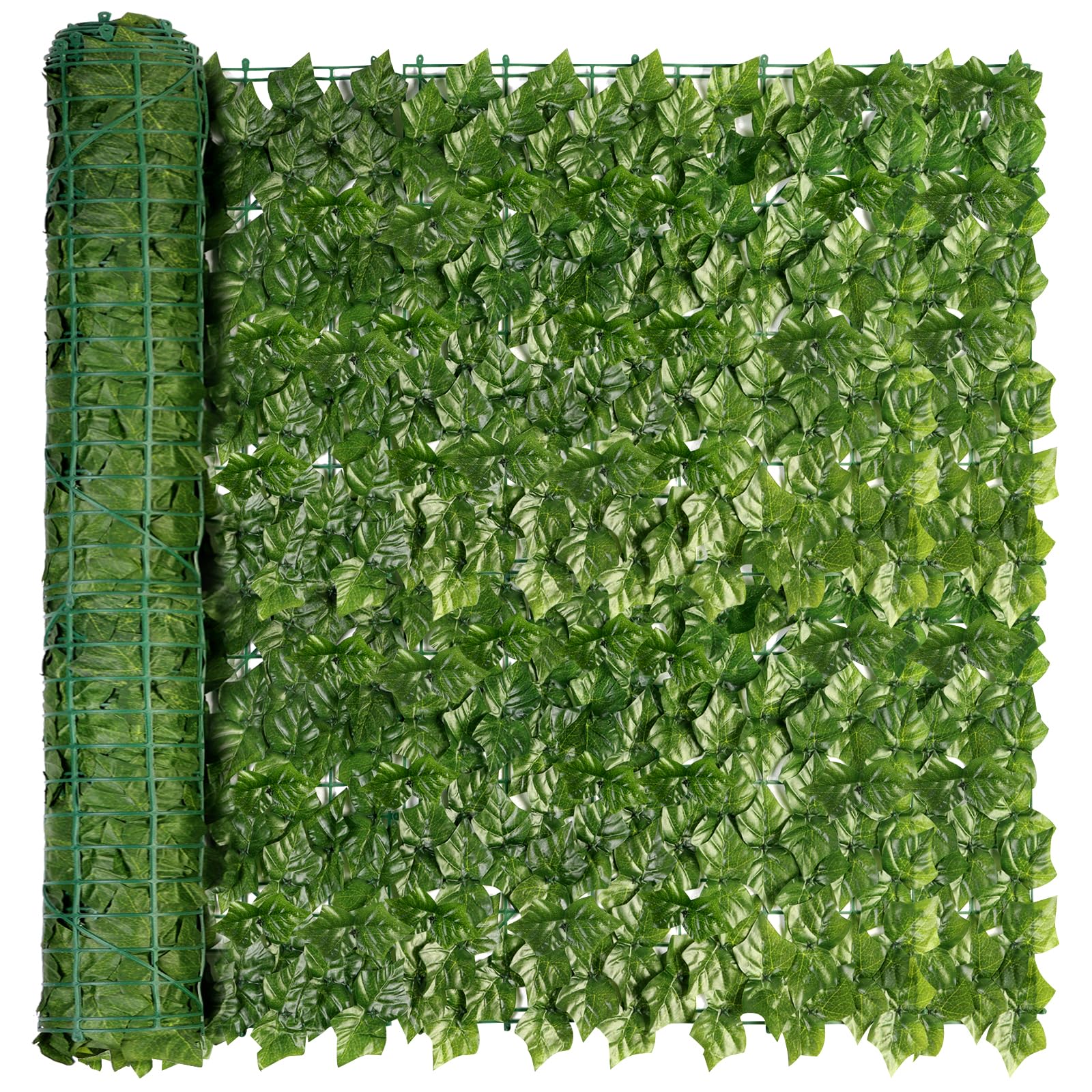 Knstlicher Efeu-Sichtschutzzaun, knstlicher Heckenzaun, grne Bltter,  Efeuwand, Pflanze, knstliches Gras, dekorativer Hintergrund fr  Privatsphre, Zuhause, Balkon, Garten, 0,5 x 3 m : Amazon.de: Garten
