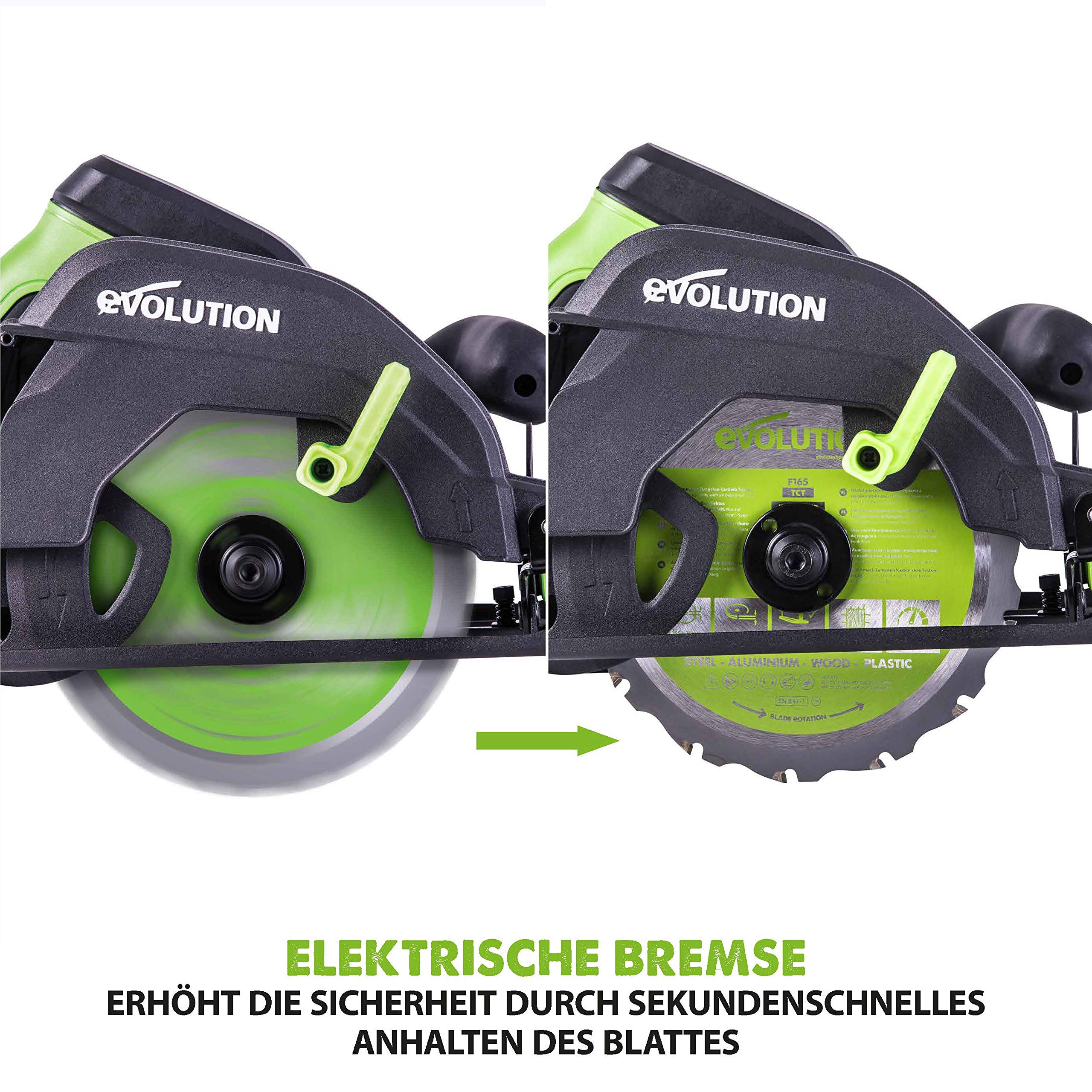 Evolution Power Tools Elektrowerkzeuge F165CCSL Mehrzweck-Kreissäge (165 mm, 230V)