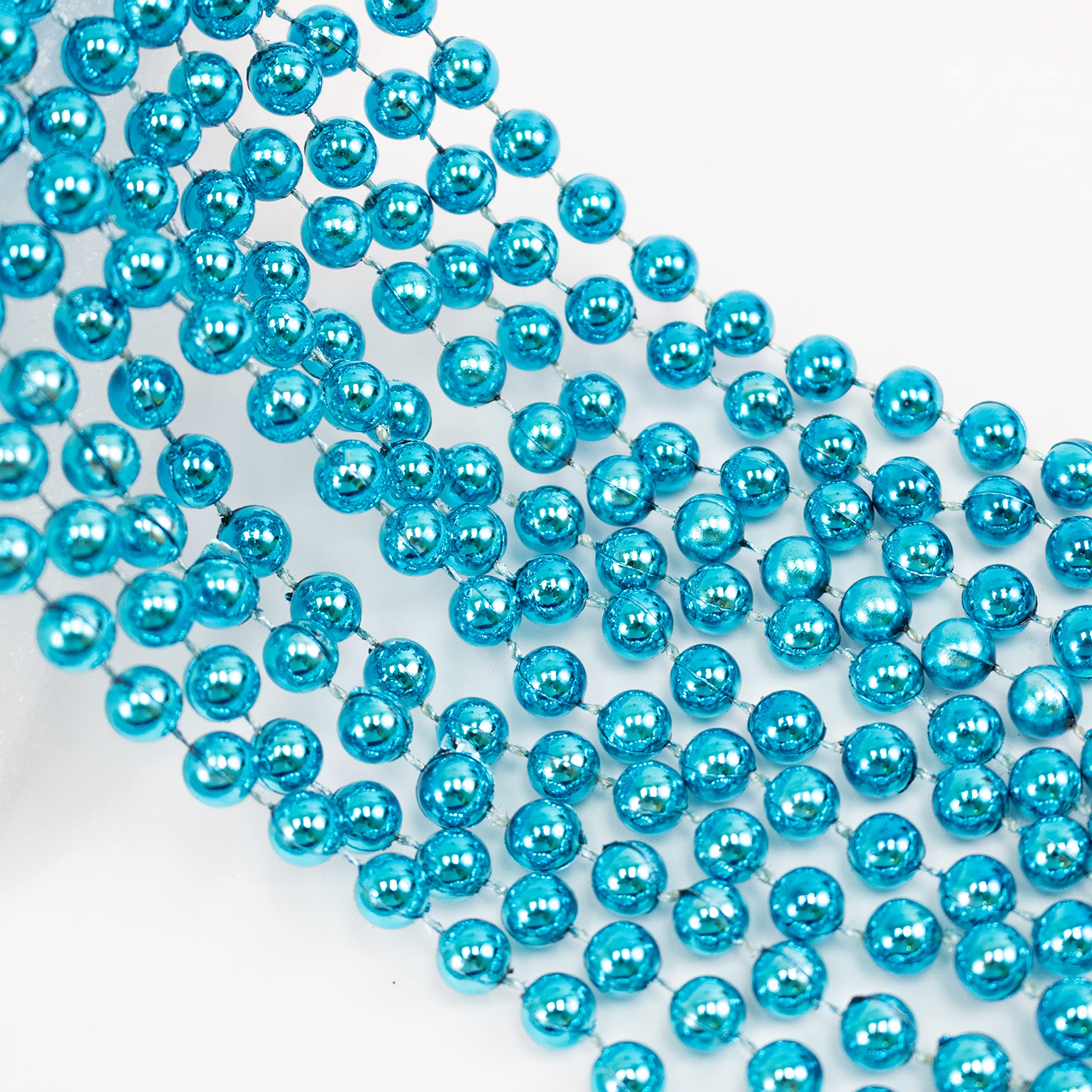 Plastic Beads GiftExpress 12 Pack Of Mardi Gras Metallic Hot