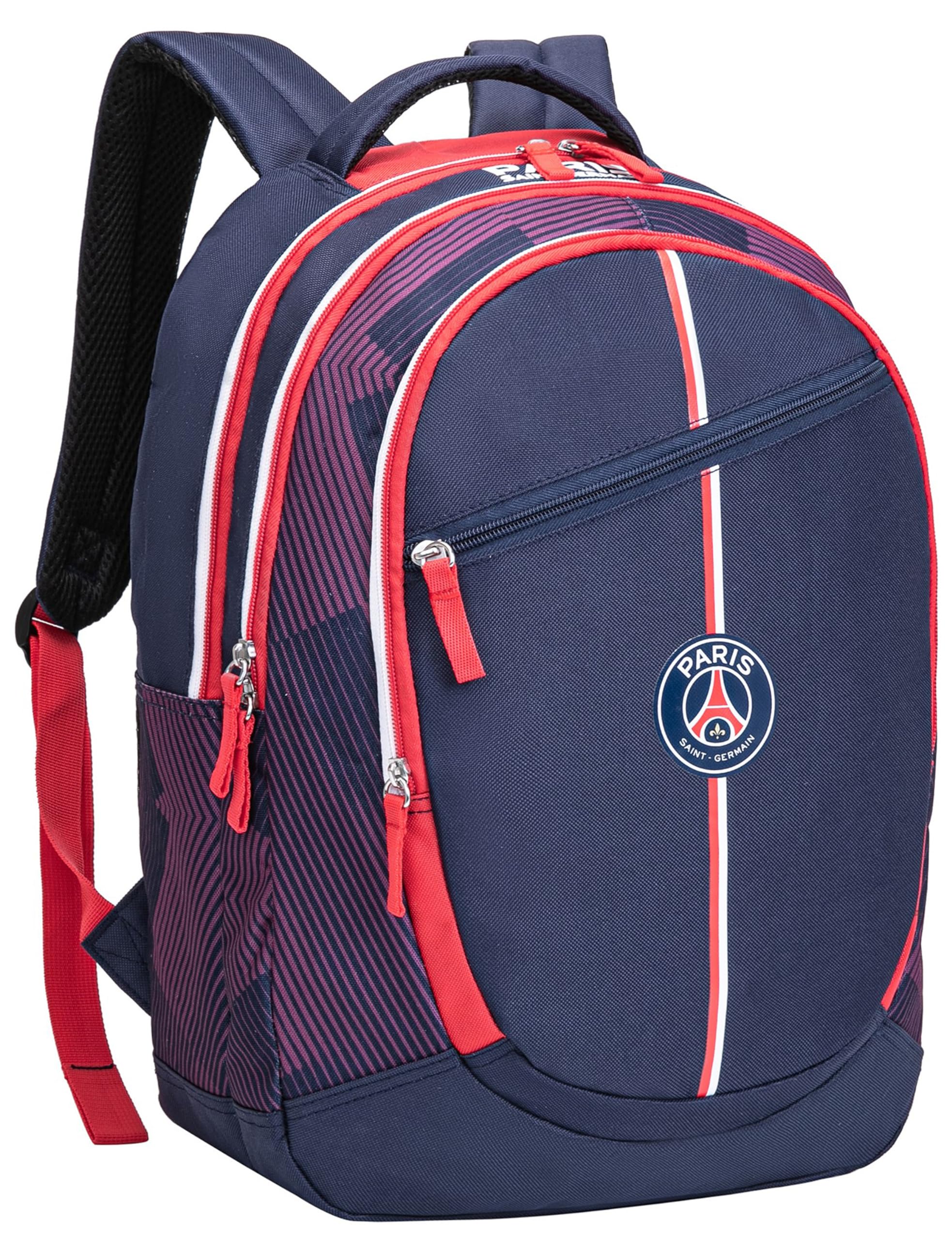 Paris Saint-Germain - Mochila escolar PSG - Colección oficial con 3 compartimentos