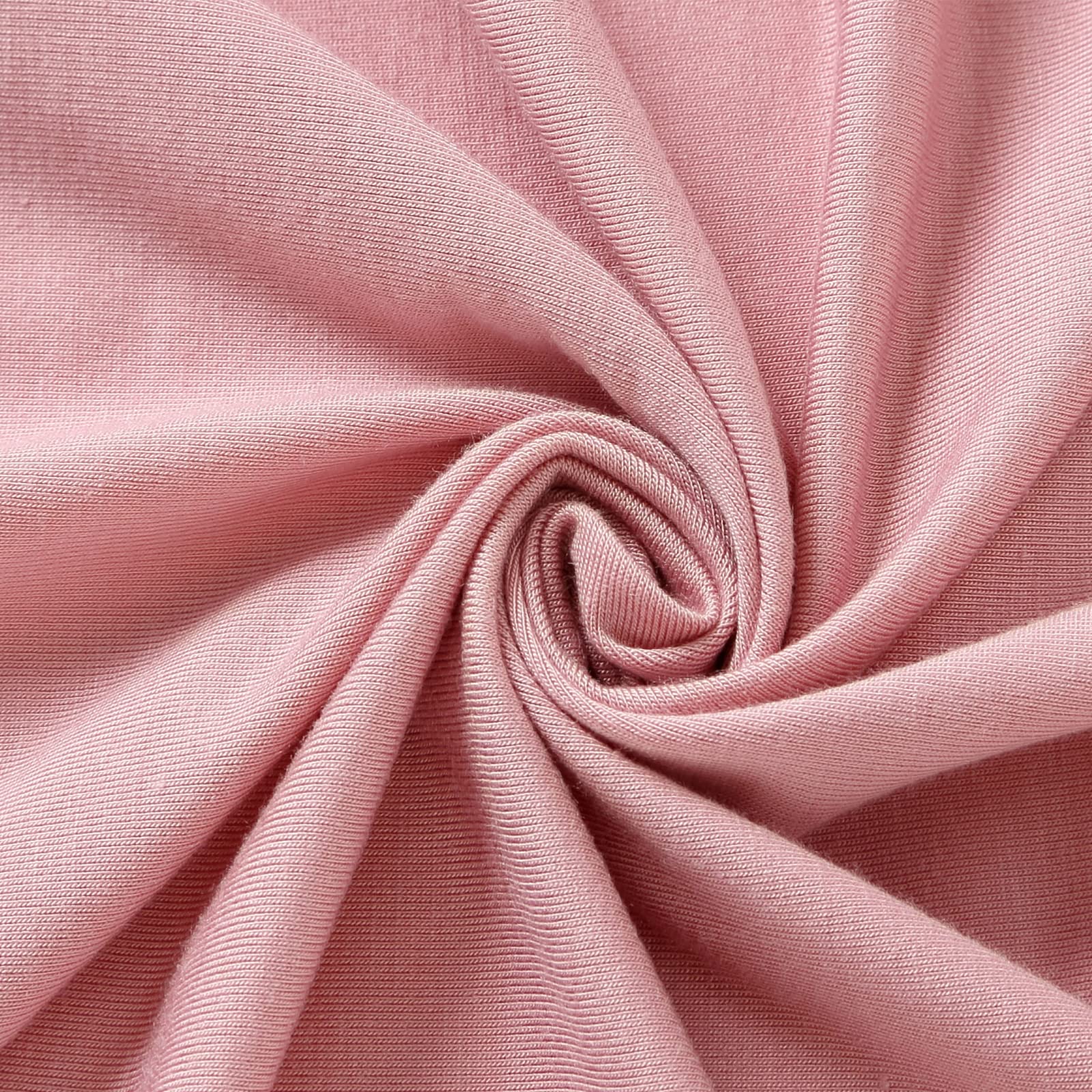 iEvolve Baby Swaddle Blanket with Hat Set Newborn Swaddle Wrap Swaddling Blanket Receiving Blankets for Baby Girls Boys 85 * 85cm(Pink) - Image 2