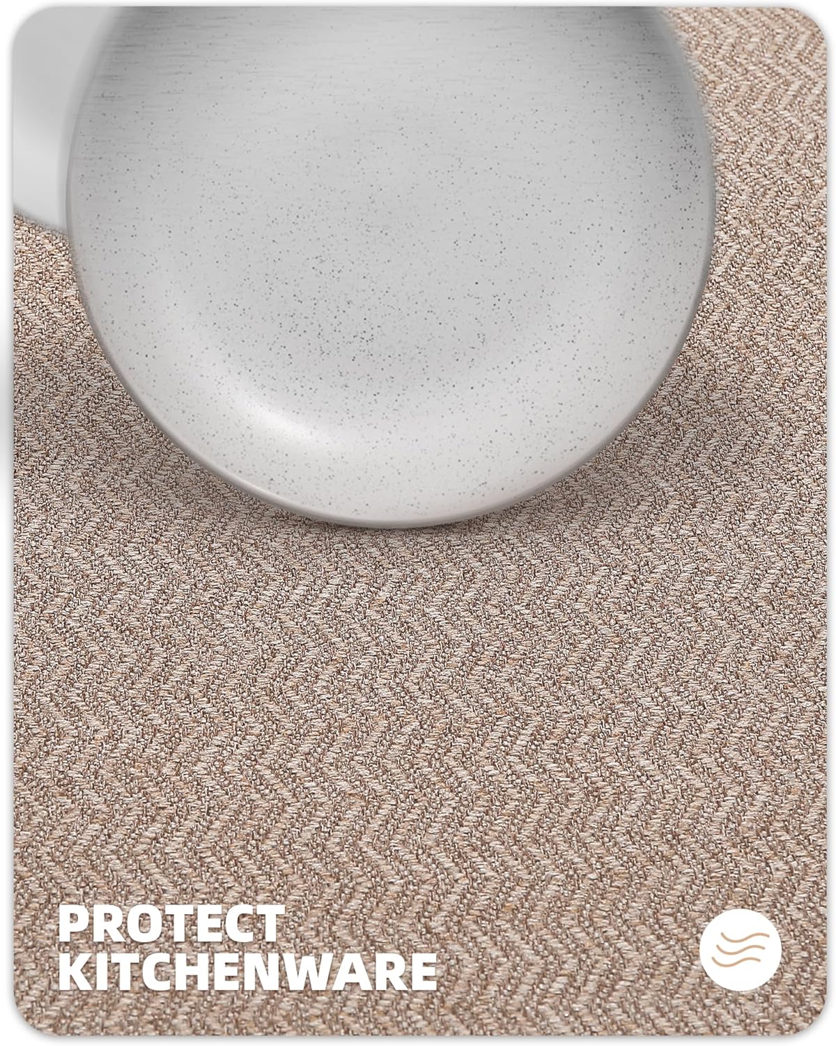 Color&Geometry Kitchen Rugs Kitchen Mats for Floor, 17"X79" Beige Kitchen Rugs Non Slip Washable with Rubber Backing, Quick Dry, Low Pile, Easy Clean Kitchen Runner Rug Kitchen Sink Mat