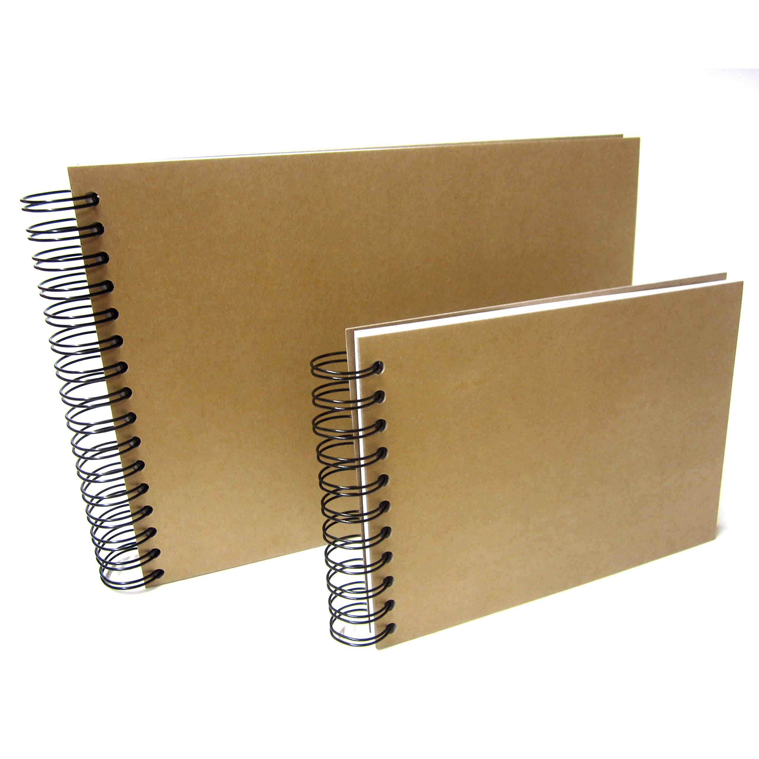 A4/A5/Square Scrapbook, Kraft, Photo Album, Guestbook, DIY Memory Book, Blank Covers/Pages, Unbranded (A5 (Black Card))