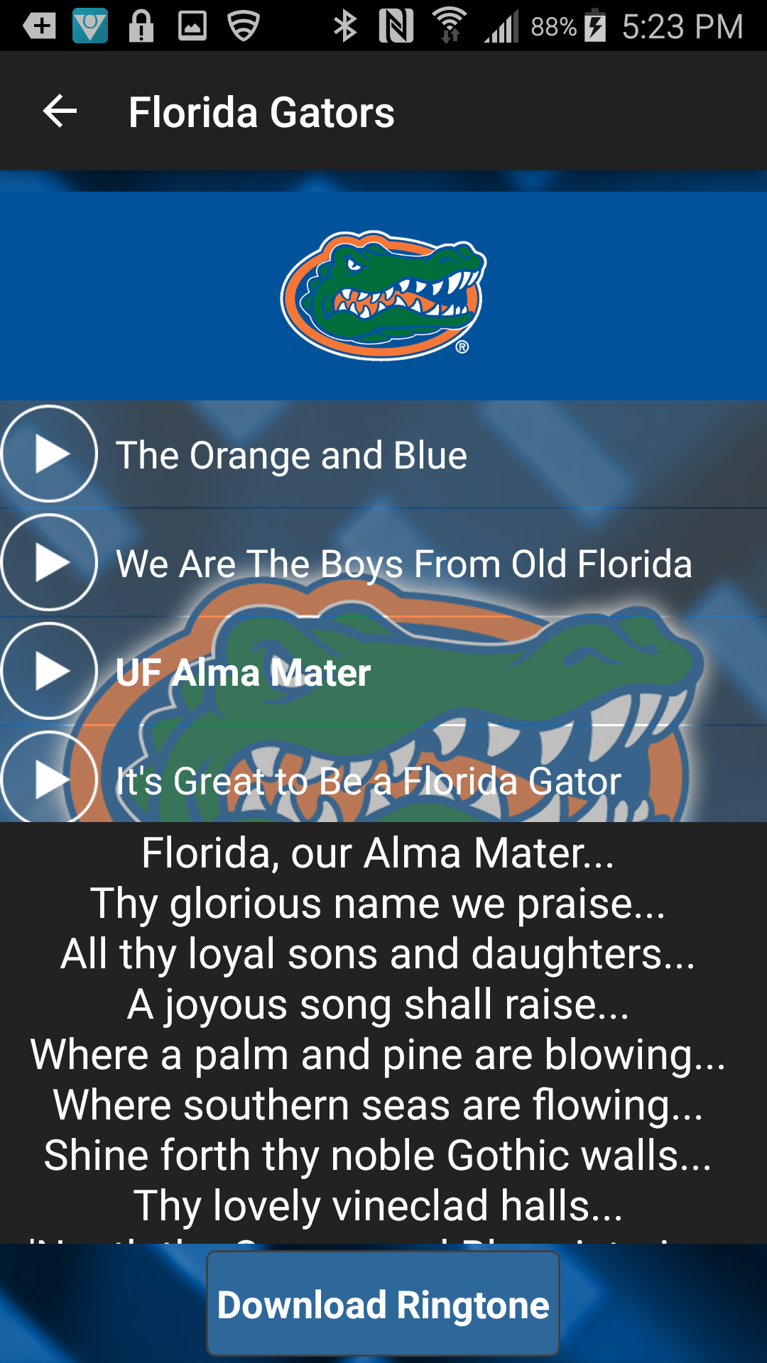 Florida Gators Ringtones - App on Amazon Appstore