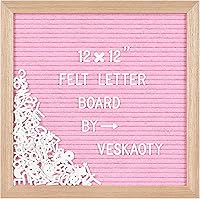 Vista 10 de Tablero de letras de fieltro con 460 letras, números y símbolos, tablero de mensajes intercambiable de 12 x 12 pulgadas con gancho de montaje en Gris