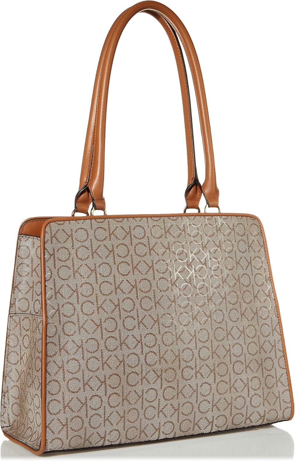 Calvin Klein womens Margot Textured Logo Emboss Tote - Image 5