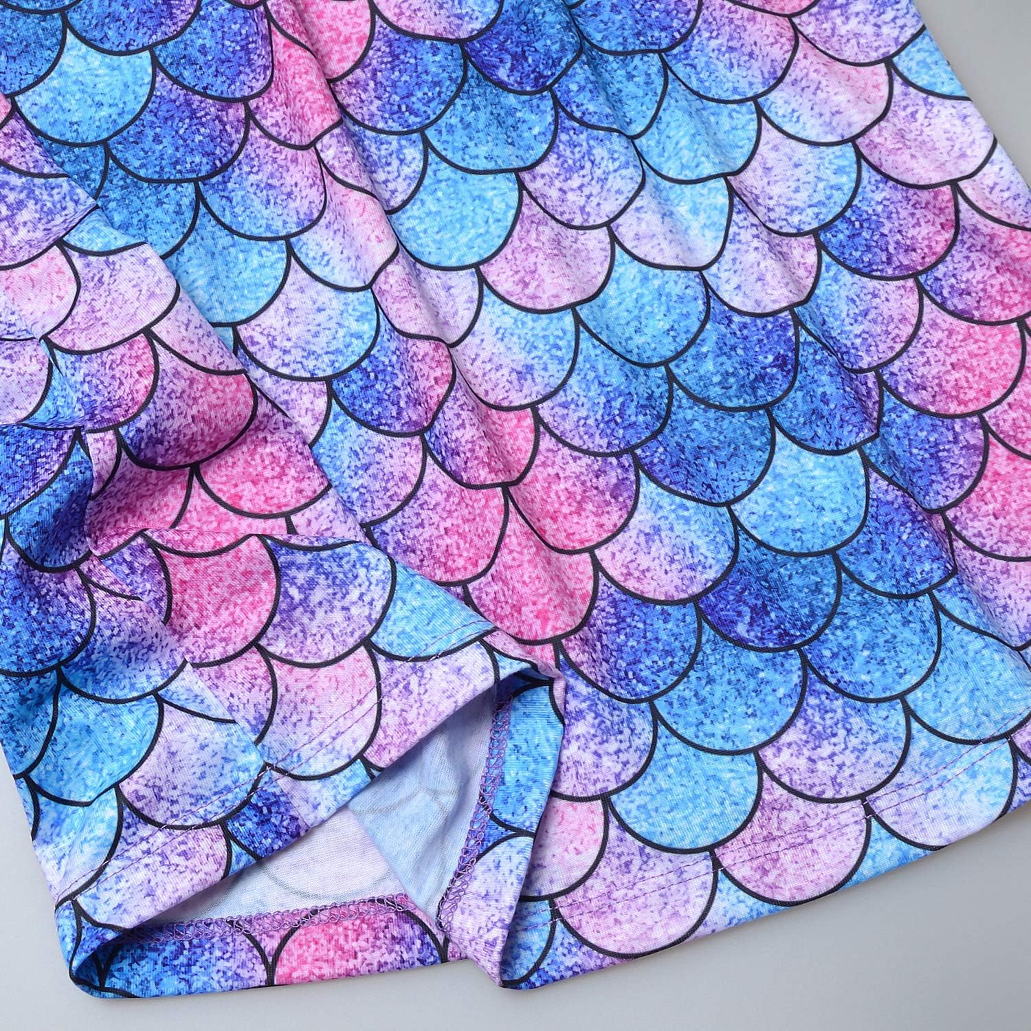 Jxstar 2-Pack Nightgown for Girls Flutter Sleeve Pajamas Cotton Sleepwear Night Dresses - Image 7