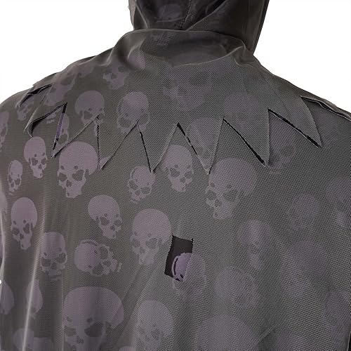 Miniatura 7 de Disfraz de la parca para niños, bata aterradora con ojos rojos brillantes, trajes de Halloween para niños