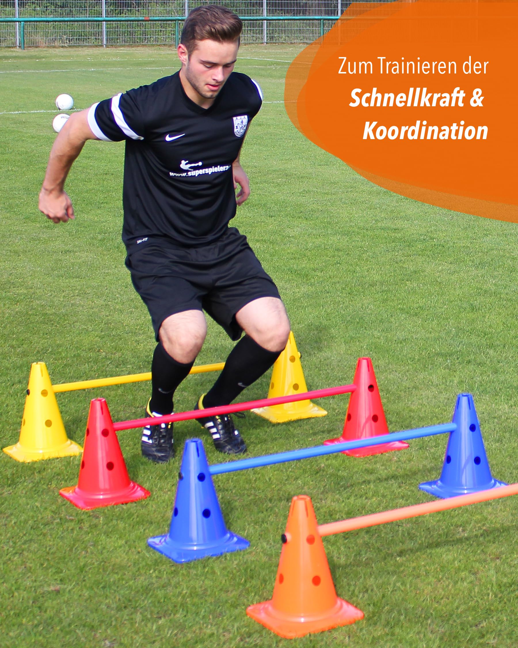 Kit de coordination avec échelle de coordination, plaques de marquage, obstacles de saut et sac - Pour parcours, mouvement et coordination - École, sport et entraînement des chiens
