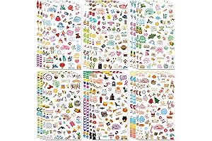Hobo Weeks 1700+ Planner Stickers Seasonal Planner Daily Cute Decals