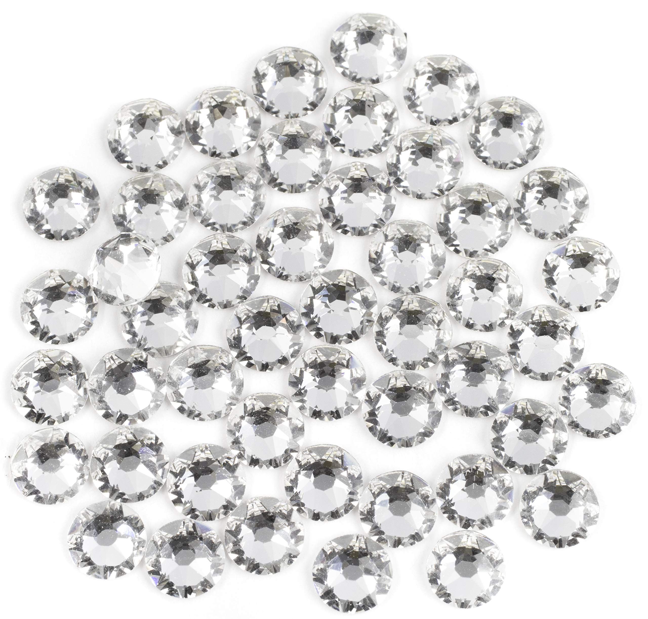 Swarovski - Create Your Style Xirius Rose Flat Back Crystals, Clear AB 48 Piece