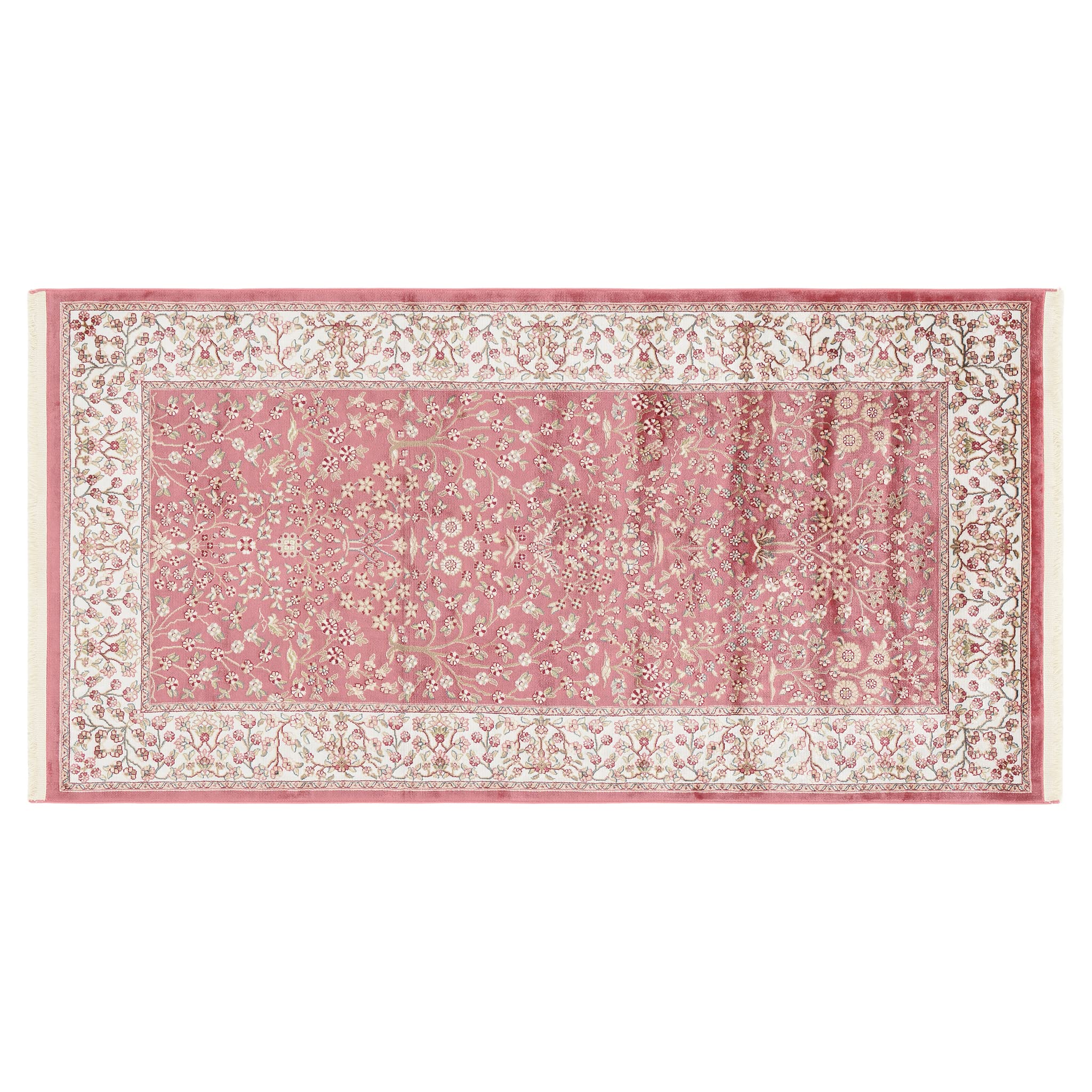 Tapis Conte06 rose 80x150 cm pour chambre et salon