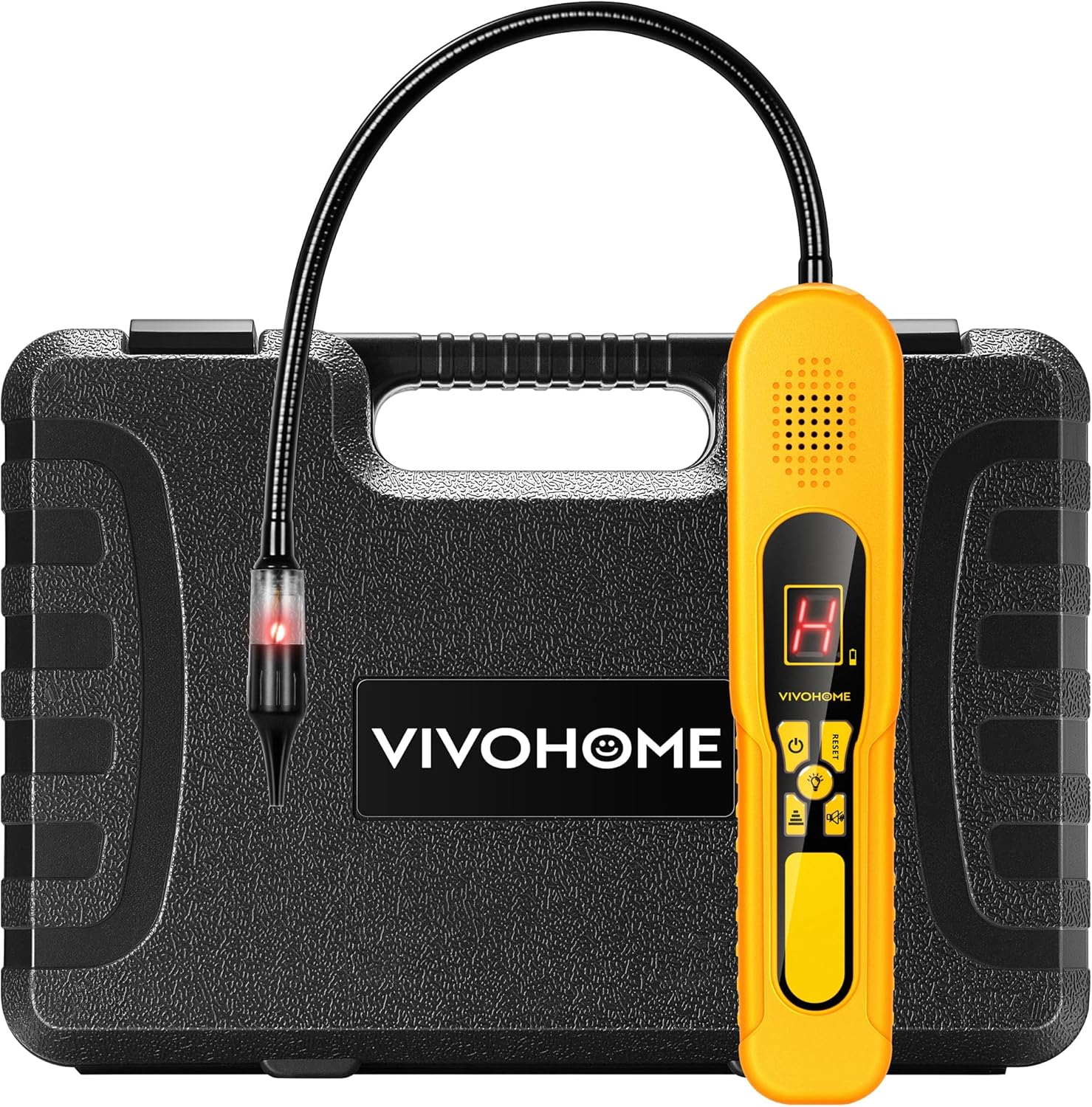 VIVOHOME 4.5 CFM 1/3 HP 110V Single Stage HVAC Vacuum Pump with Oil Bottle and HVAC Refrigerant Freon Leak Detector with LED Light, AC Sniffer for R134a R410a R1234yf CFCs HCFCs HFCs HFOs HCs