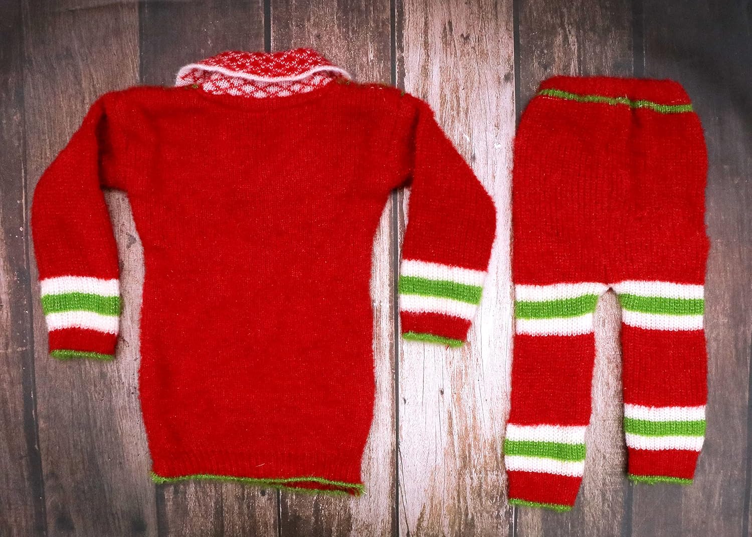 Navjai Winter Woollen Sweater Bottom Set Collar Necke Full Sleeve Winter Clothing Set for Baby Boys Girls 1-2Year Red 7 9161SyWlRLL. SL1500