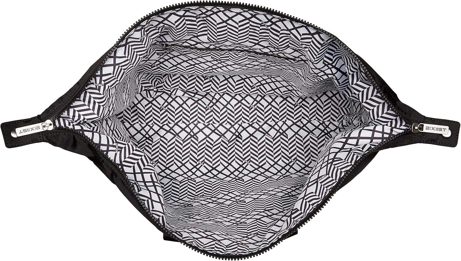 2(X) ist Men's Nylon Weekender Bag, Black Solid, One Size