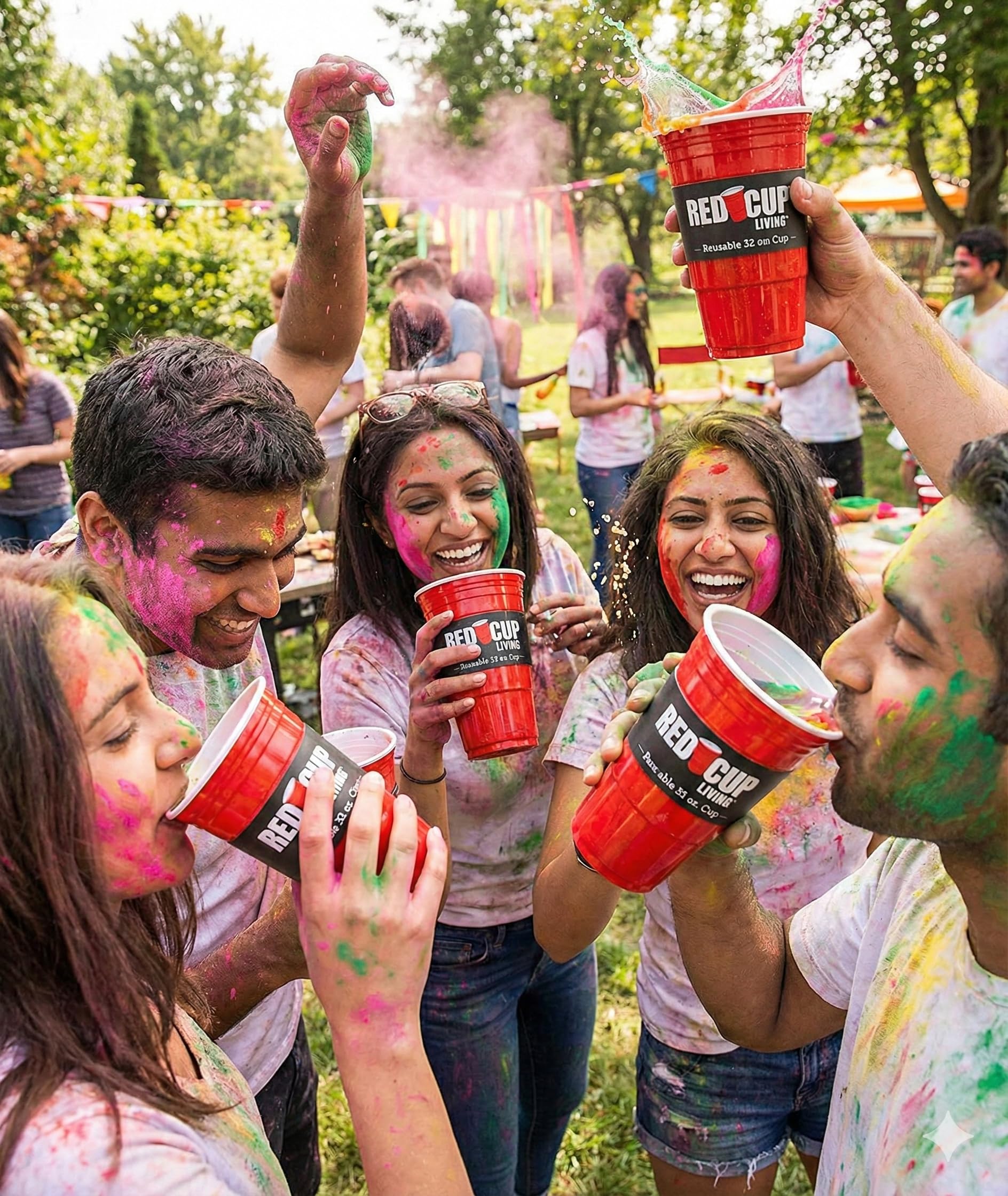 32 oz Insulated Tumbler Cup ––Valentines Day Gifts for Him, Reusable Unbreakable Plastic Travel Cup for Hot & Cold Drinks, Party & Everyday Drinkware