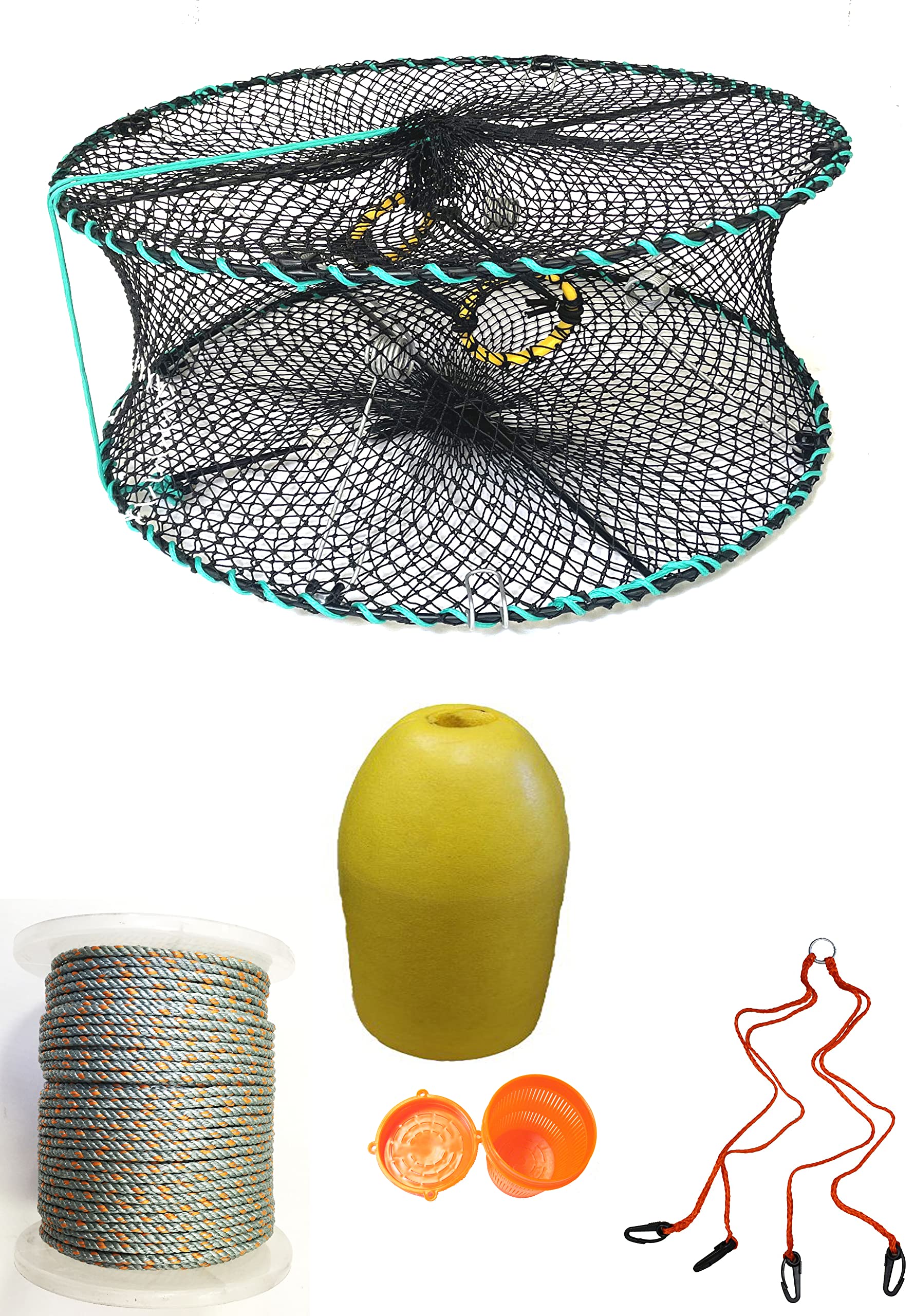 KUFA Sports Foldable Prawn Trap (Stretched Mesh Size:1-1/8