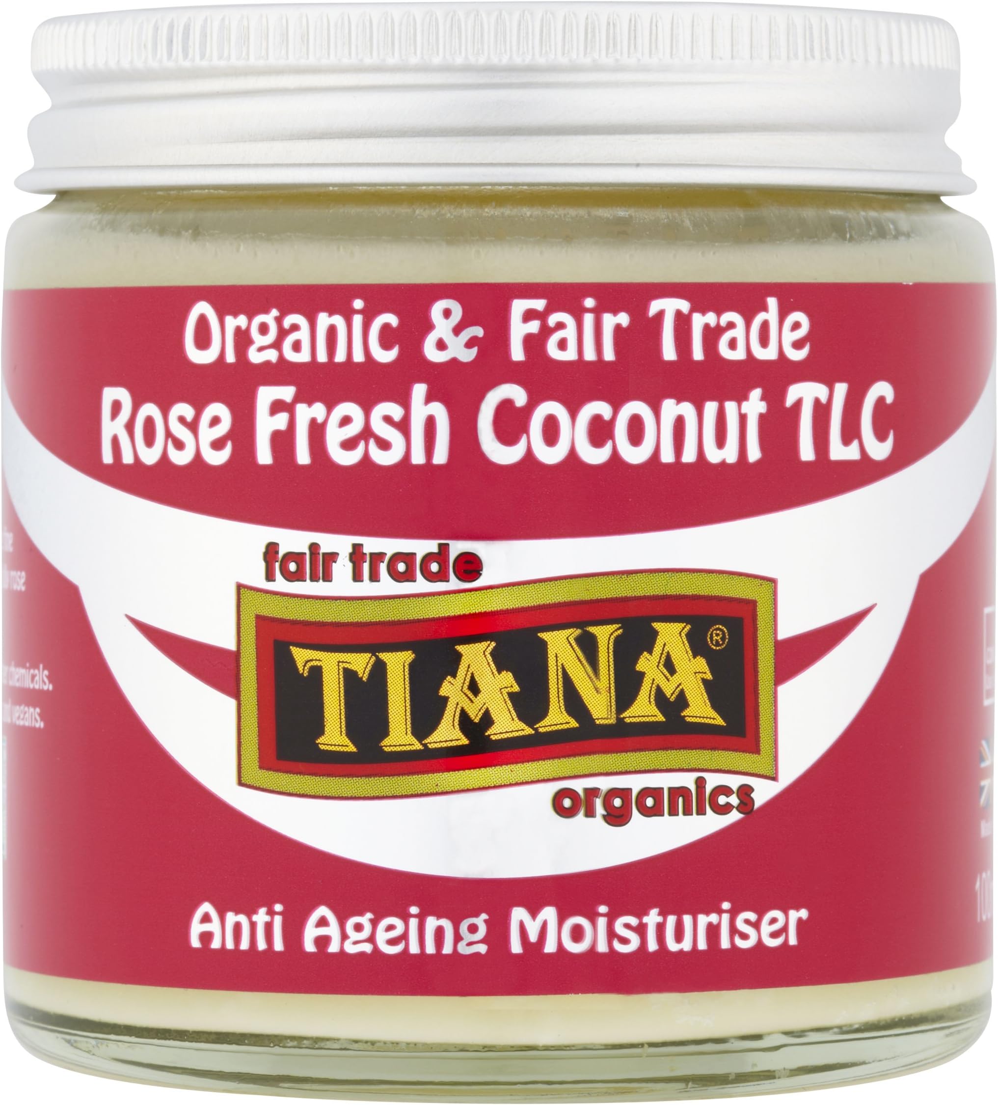 TIANA Fair Trade Organics Rose Fresh Coconut TLC Anti-Ageing Moisturiser 100ml
