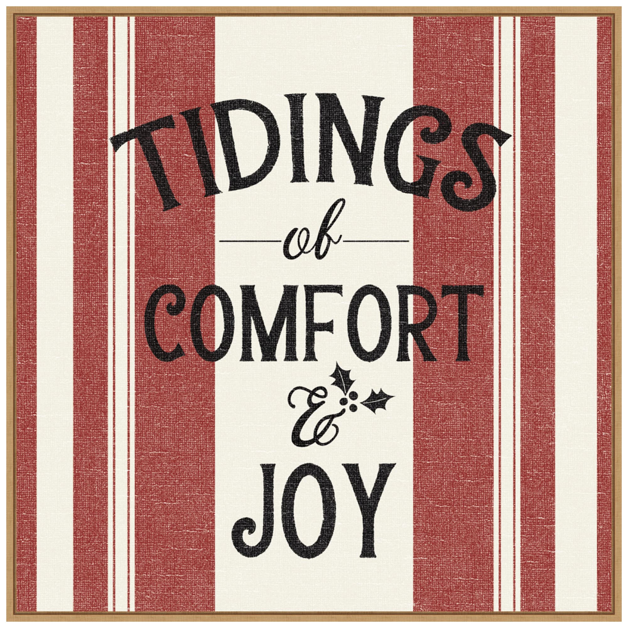 Amanti Art Framed Canvas Wall Art 30x30 Heartland Holiday III by Wild Apple Portfolio, Framed Wall Art Canvas, Holidays Artwork, Modern Decor, Large Poster Painting for Living Room, Bedroom,