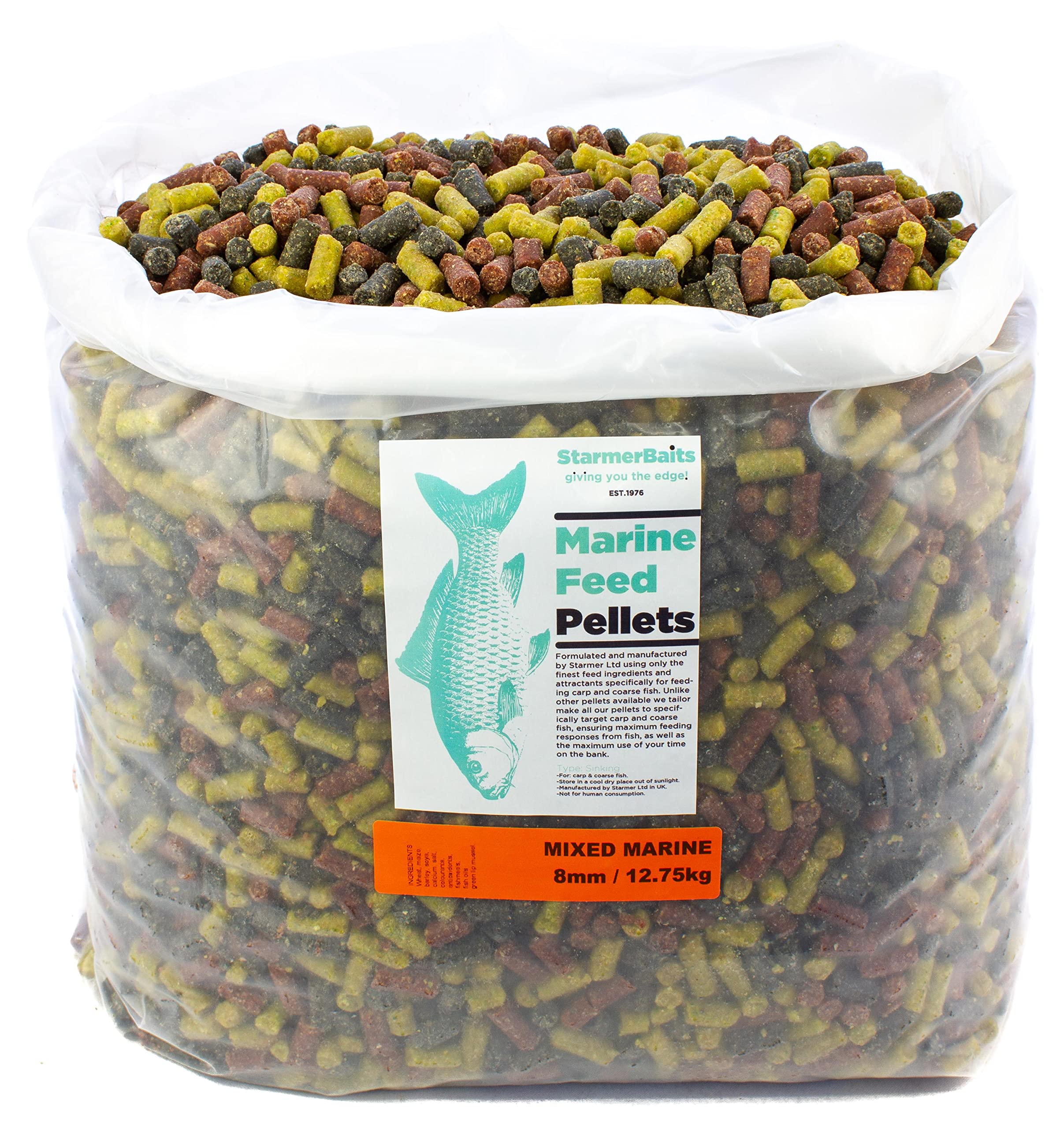 starmerbaits 8mm / MIXED MARINE feed pellets / 12.75kg