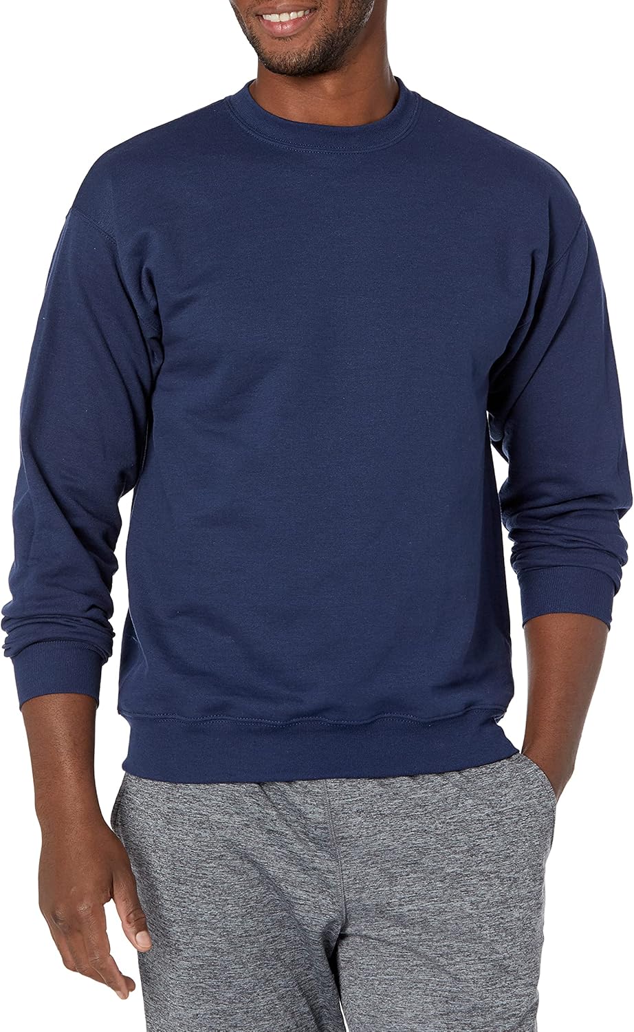Hanes 7.8 oz. 50/50 Fleece Crew (P1607) Navy, 4XL