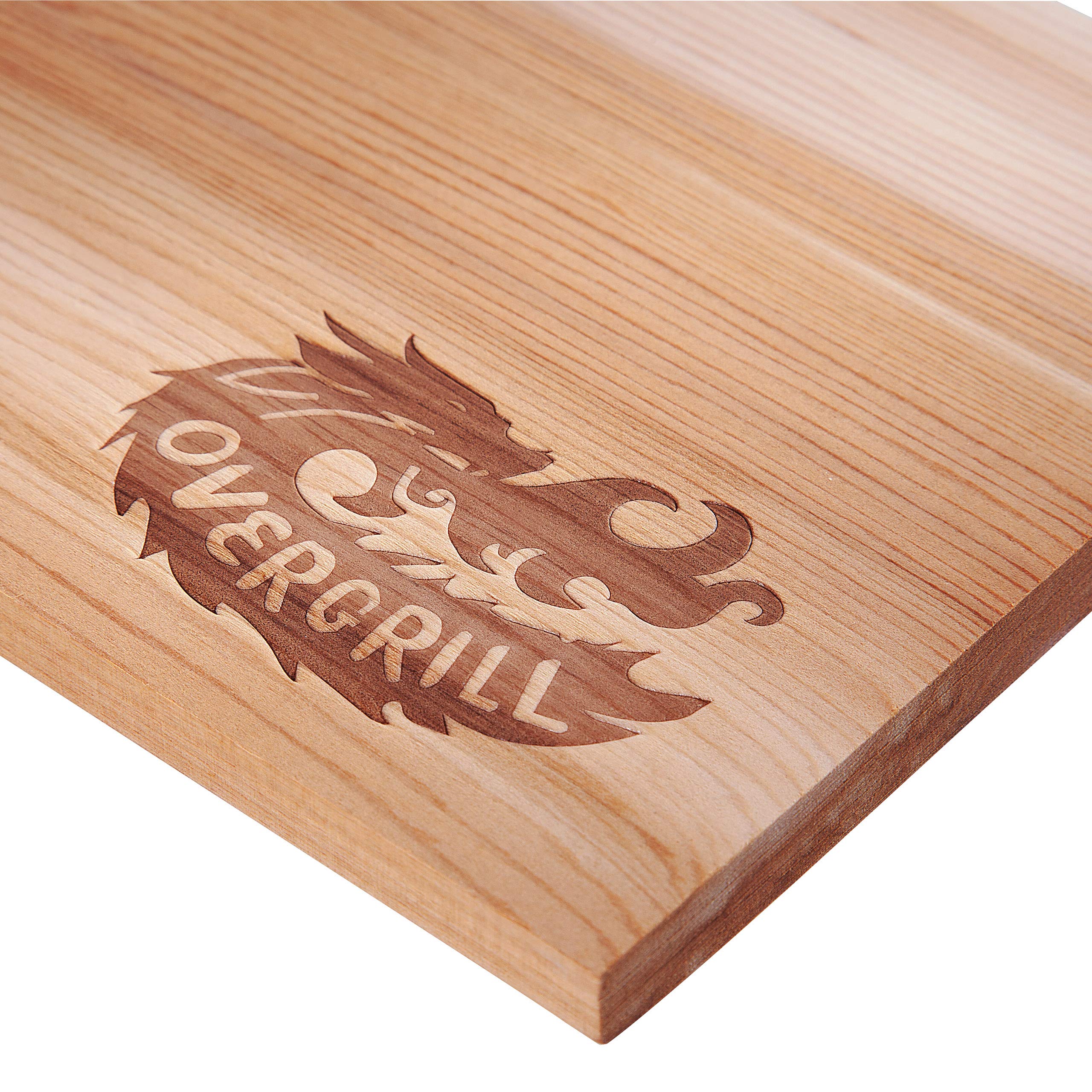 Tagliere in legno di cedro per grigliare: Premium XXL tagliere in legno di cedro – Tagliere per grigliare in legno rosso canadese Western