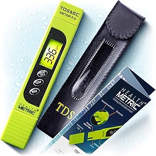 TDS Meter Digital Water Tester - ppm Meter, EC & Temperature Test Pen 3-in-1 | Easy to Use Water Quality Tester | Ideal for Testing RO Drinking Water Hydroponics Aquarium Swimming Pool & More (Green)