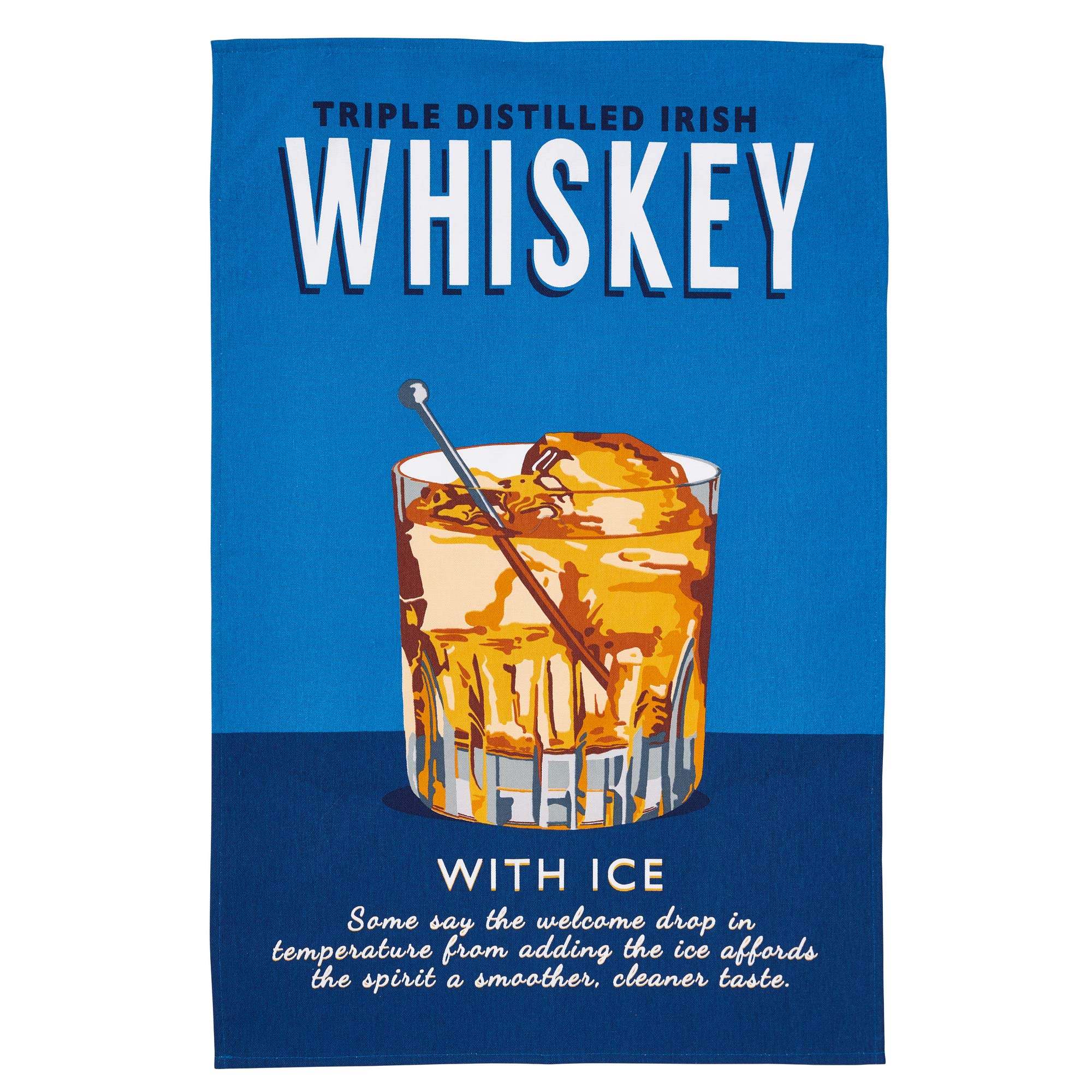 Ulster WeaversTea Towel-Whiskey (100% Cotton, Blue), One Size