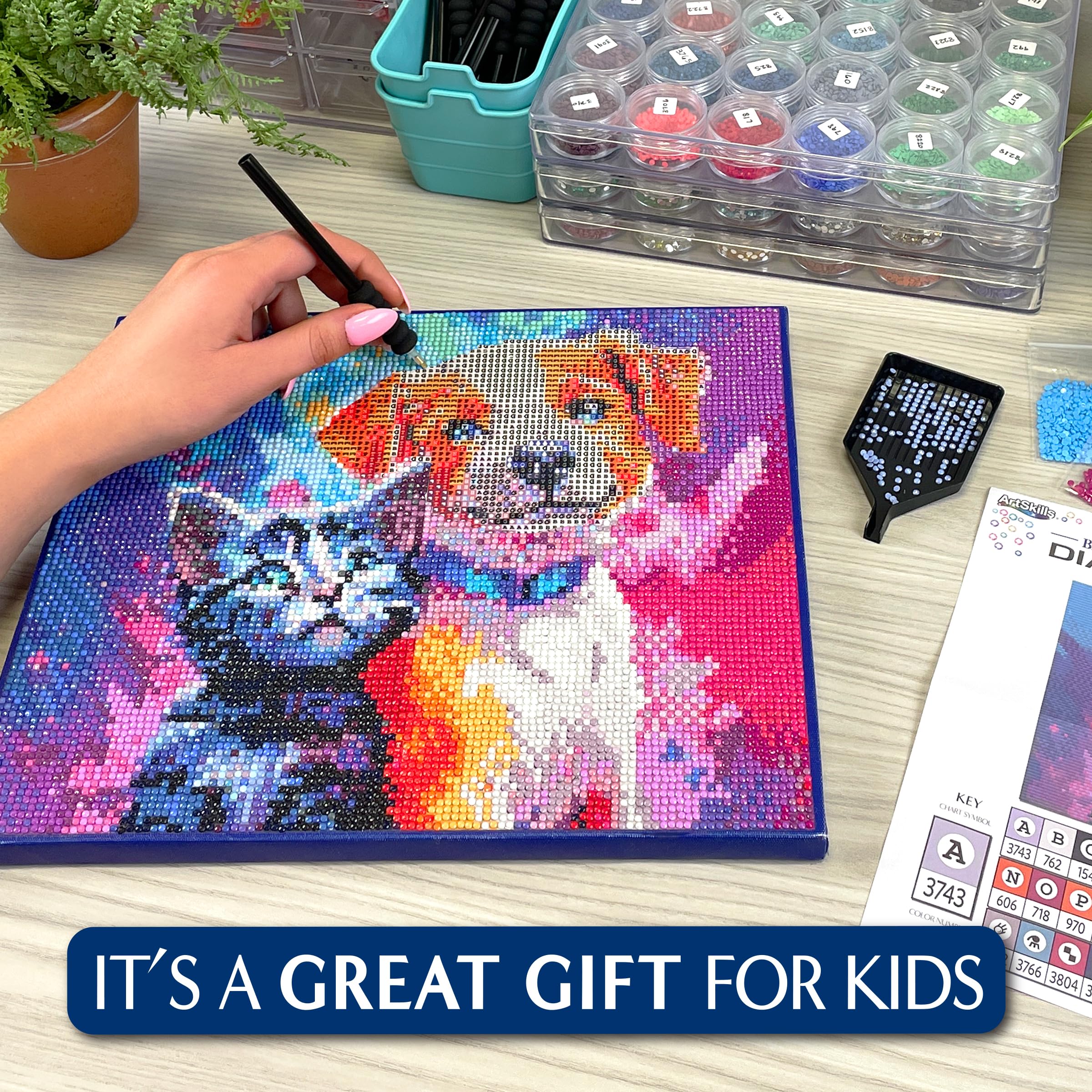 Amazon.com: ArtSkills Diamond Art Kit, Diamond Painting on Framed